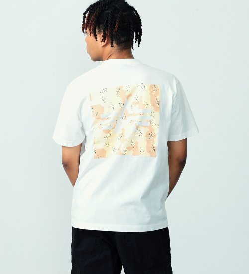 ALPHA(アルファ)の【TIME SALE】バックプリントBOXロゴTシャツ 半袖|トップス/Tシャツ/カットソー/メンズ|ホワイト