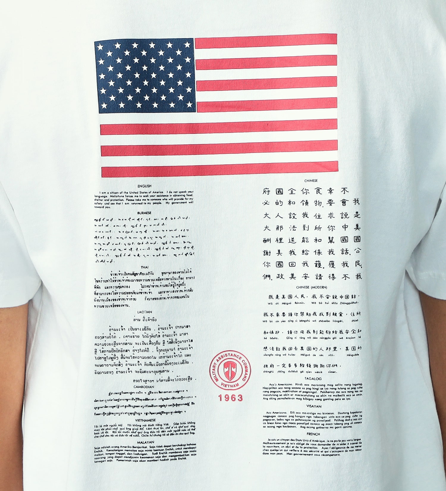 ALPHA(アルファ)の【おまとめ割対象】ブラッドチット バックプリントTシャツ 半袖|トップス/Tシャツ/カットソー/メンズ|ホワイト