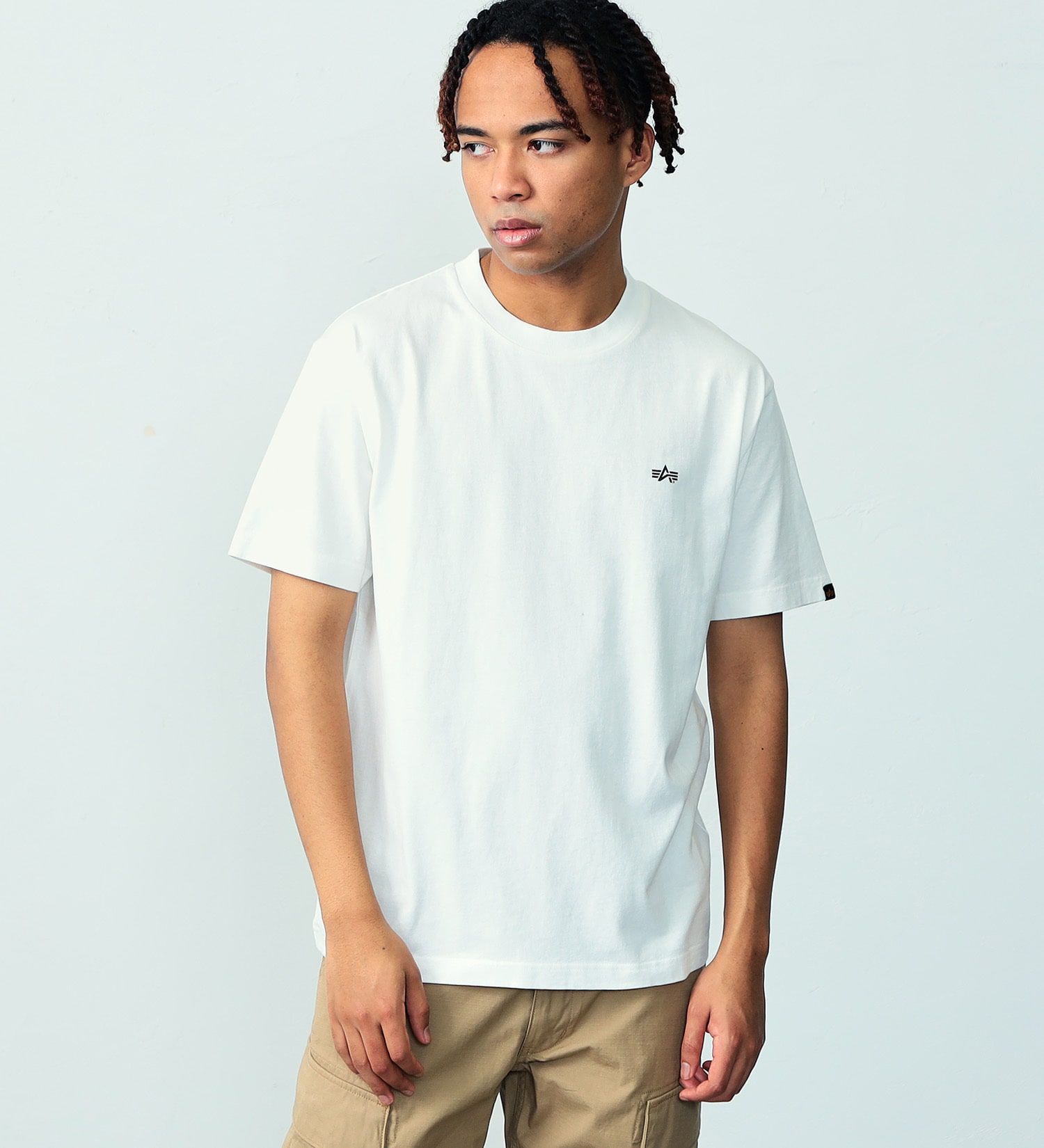 ALPHA(アルファ)のFLYING-Aマーク バックプリントTシャツ 半袖|トップス/Tシャツ/カットソー/メンズ|ホワイト