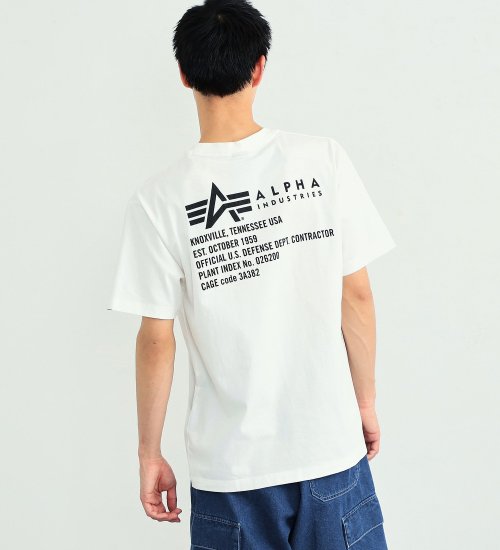 ALPHA(アルファ)のSPECバックプリントTシャツ|トップス/Tシャツ/カットソー/メンズ|ホワイト