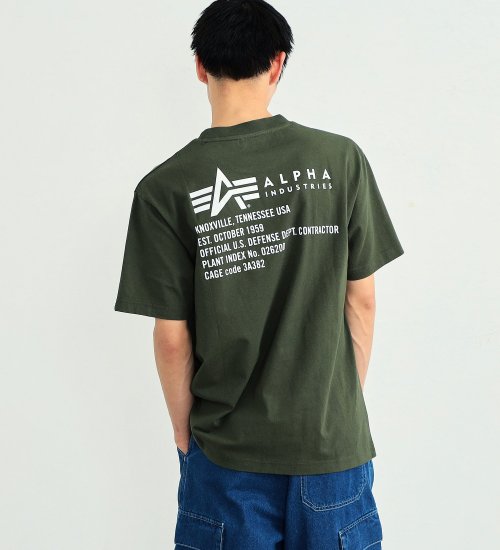 ALPHA(アルファ)のSPECバックプリントTシャツ|トップス/Tシャツ/カットソー/メンズ|グリーン