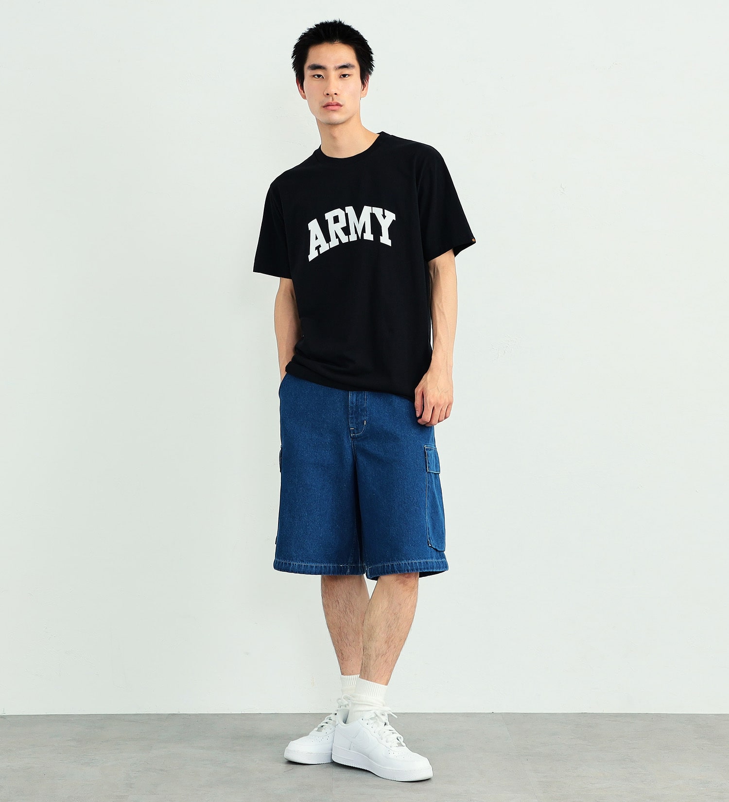 おまとめ割10％OFF】【売り尽くしSALE】ARMYプリントTシャツ 半袖