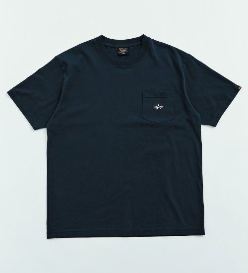 ALPHA(アルファ)の【大きいサイズ】ワンポイントロゴTシャツ 半袖ポケT|トップス/Tシャツ/カットソー/メンズ|ネイビー