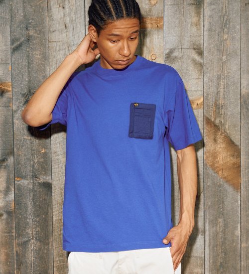 ALPHA(アルファ)のユーティリティーポケットTシャツ 半袖|トップス/Tシャツ/カットソー/メンズ|ブルー