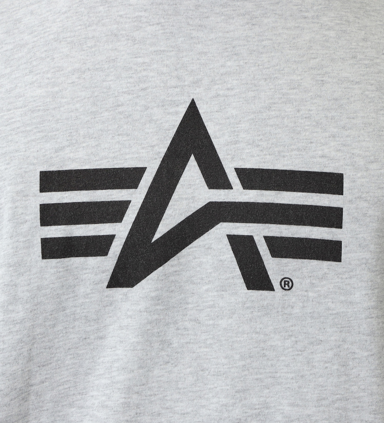 ALPHA(アルファ)の【GW SALE】Aマークプリント 長袖Tシャツ|トップス/Tシャツ/カットソー/メンズ|ヘザ－グレー