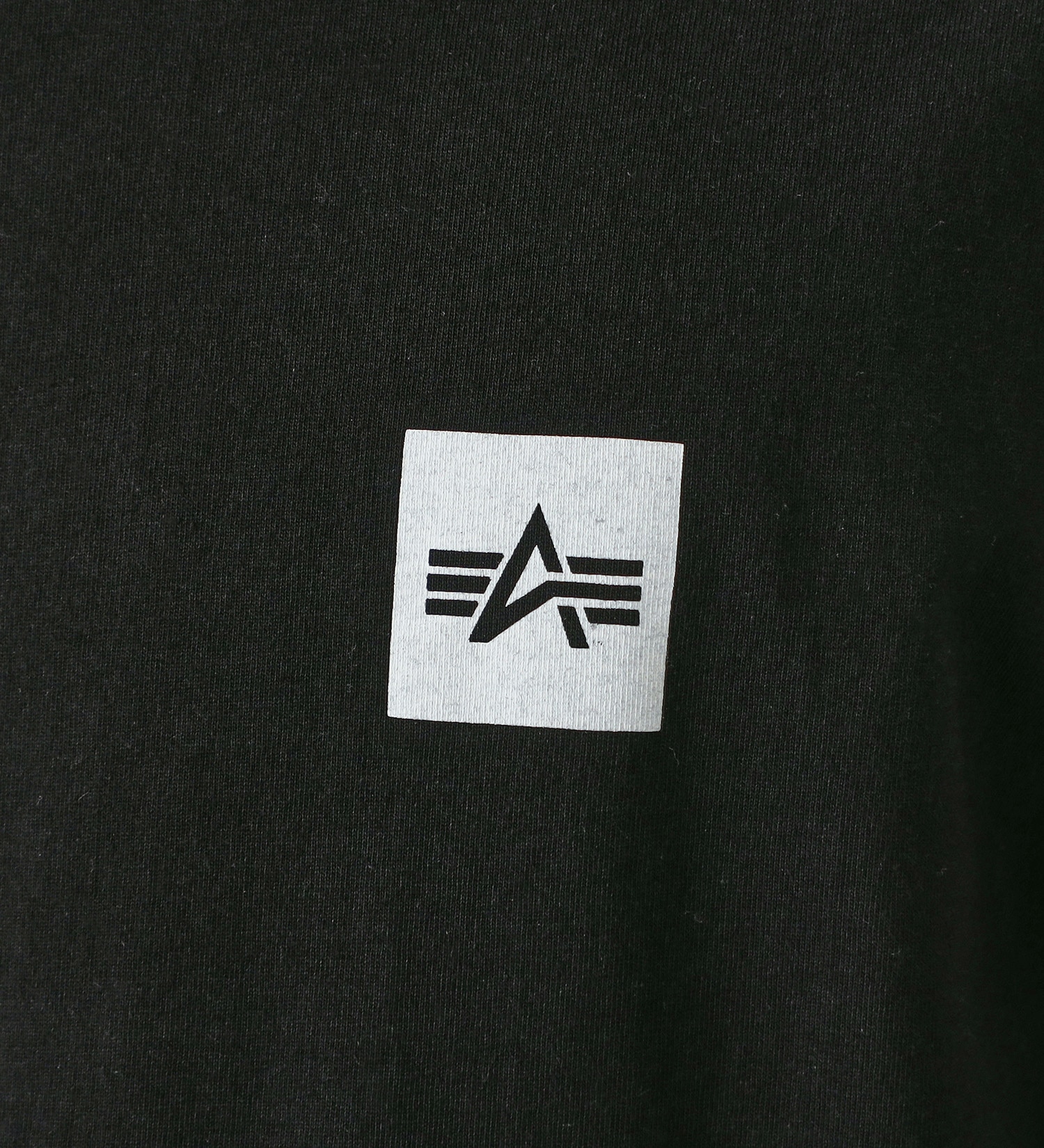 Aマークボックスロゴ ワンポイント長袖Tシャツ|ALPHA|アルファ