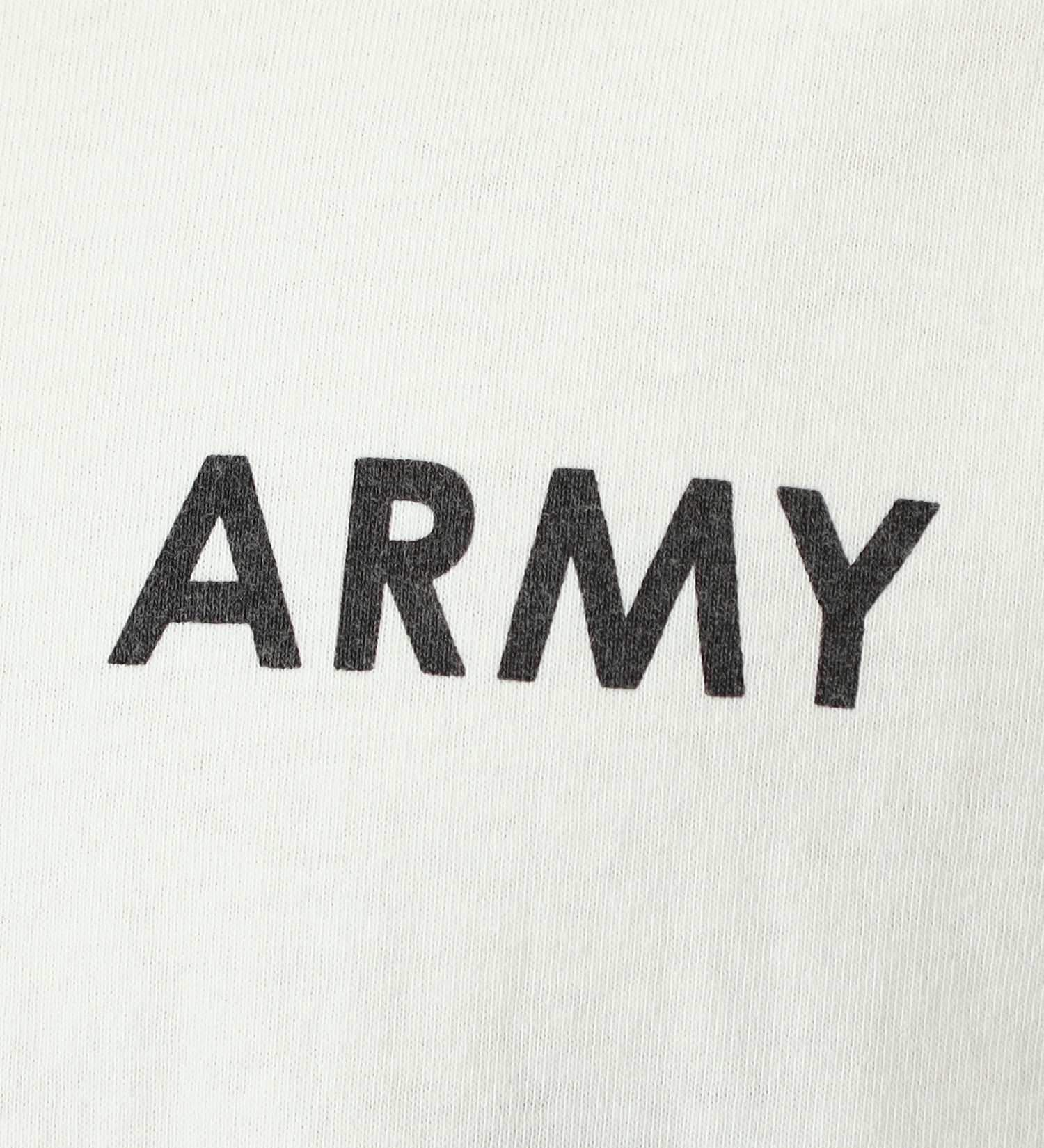 ALPHA(アルファ)の【GW SALE】ARMYワンポイントプリント長袖Tシャツ|トップス/Tシャツ/カットソー/メンズ|ホワイト