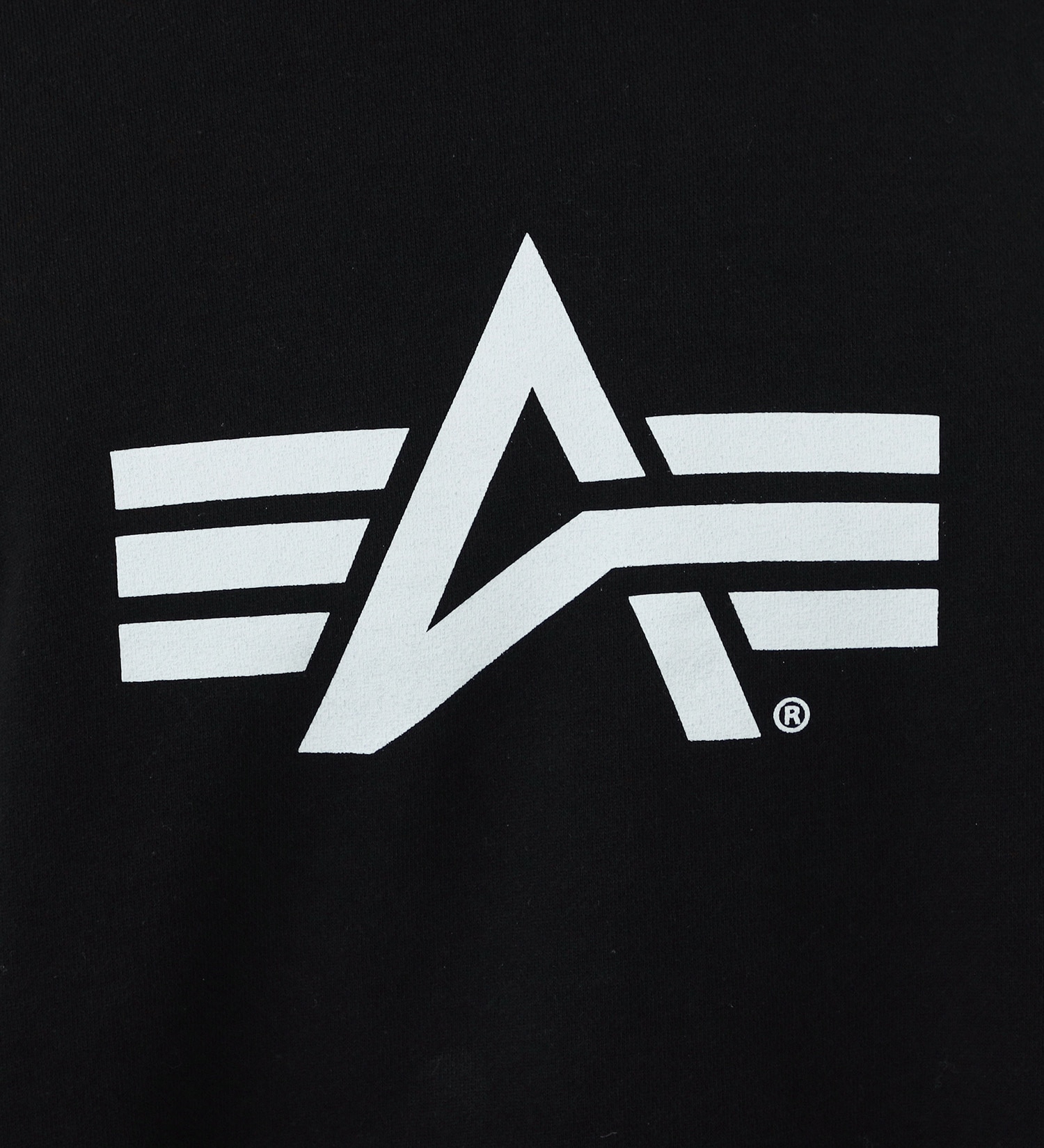 ALPHA(アルファ)の【GW SALE】Aマークブランドロゴプリント クルーネックスウェット|トップス/スウェット/メンズ|ブラック