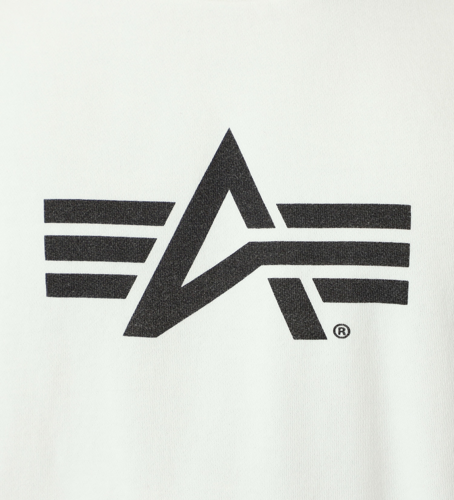 ALPHA(アルファ)の【GW SALE】Aマークブランドロゴプリント クルーネックスウェット|トップス/スウェット/メンズ|ホワイト