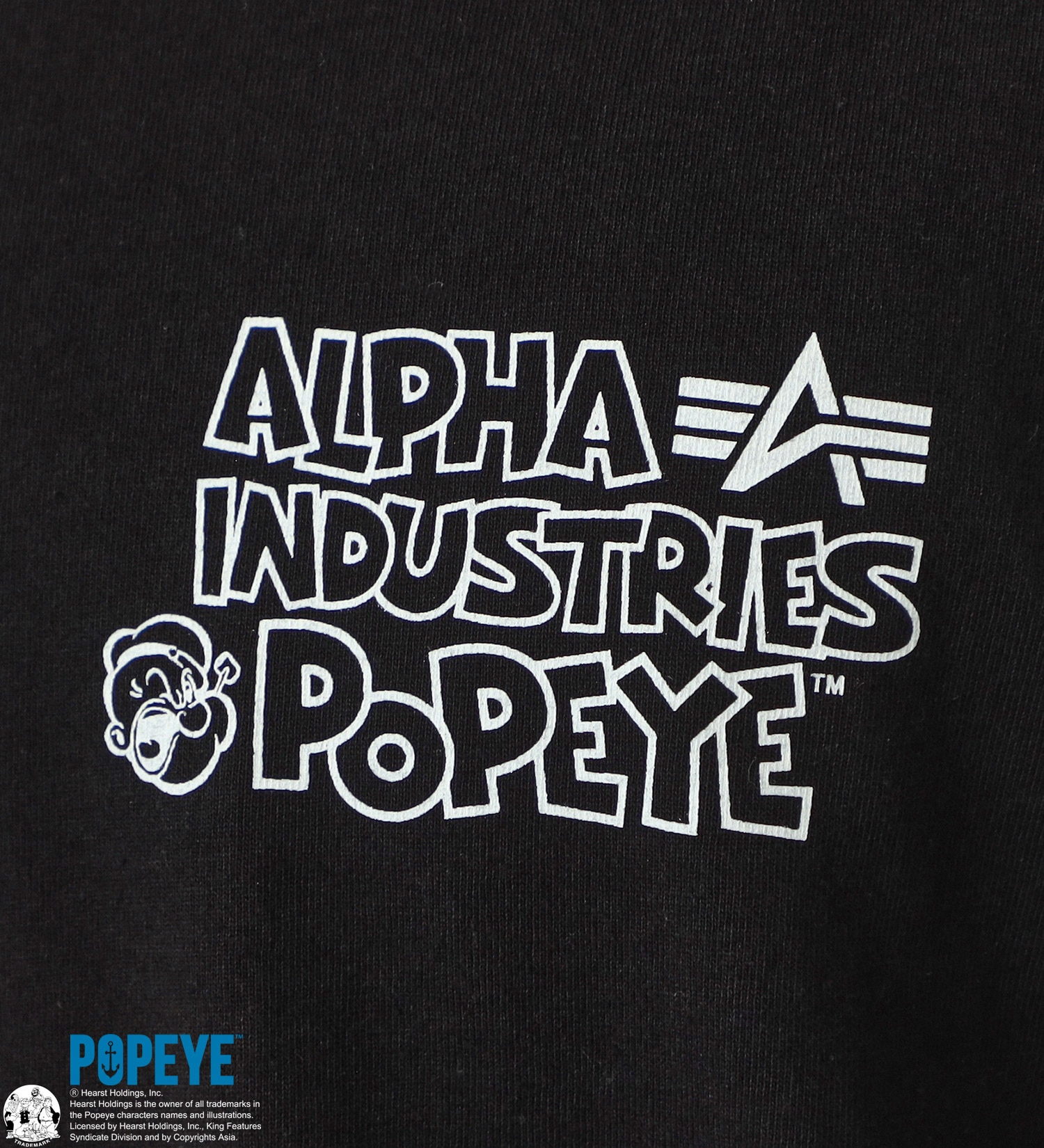 ALPHA(アルファ)の【GW SALE】POPEYE(TM)xALPHA バックプリントTシャツ 長袖 (コミック)|トップス/Tシャツ/カットソー/メンズ|ブラック