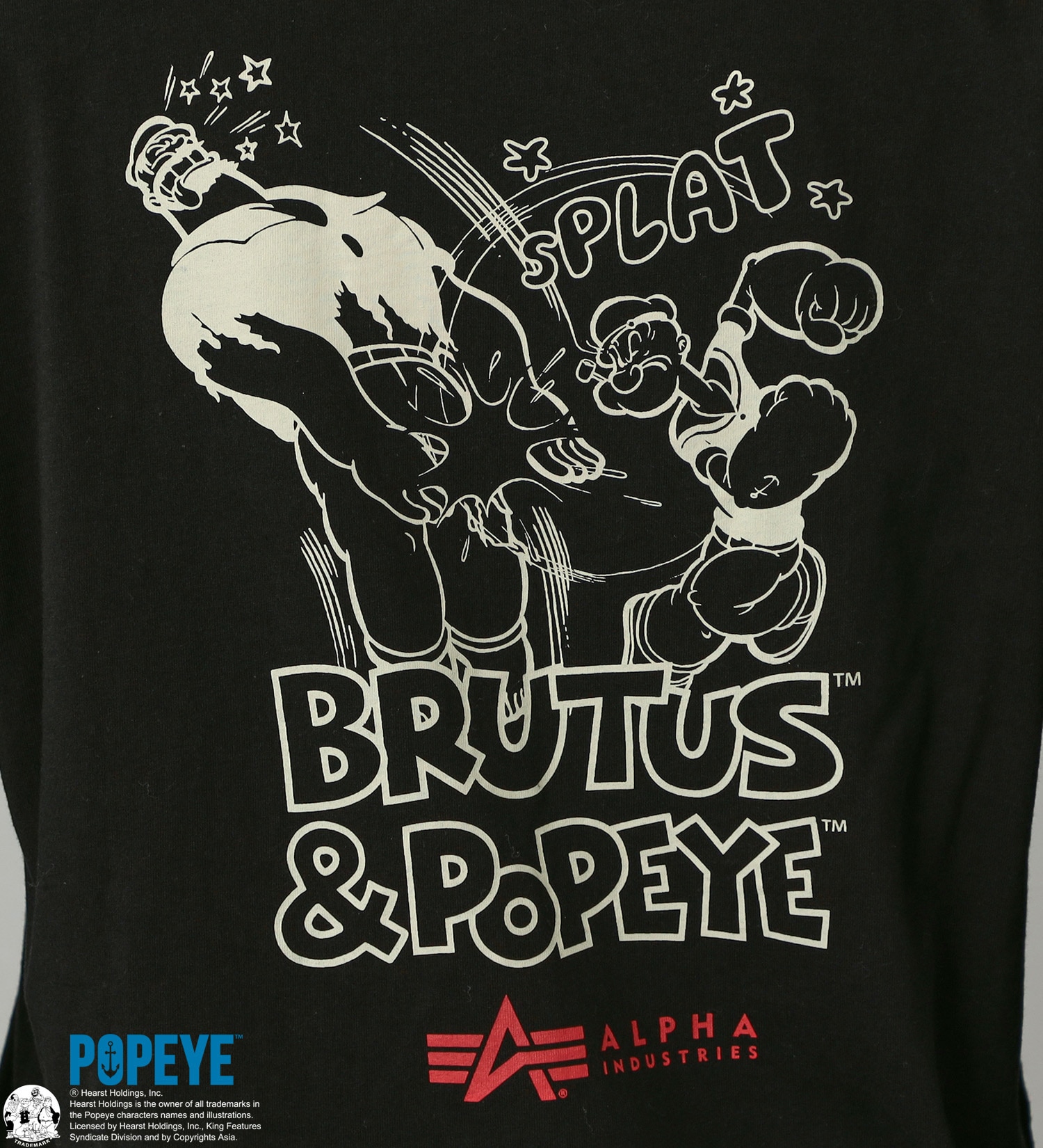 ALPHA(アルファ)の【GW SALE】POPEYE(TM)xALPHA バックプリントTシャツ 長袖 (ブルータス)|トップス/Tシャツ/カットソー/メンズ|ブラック