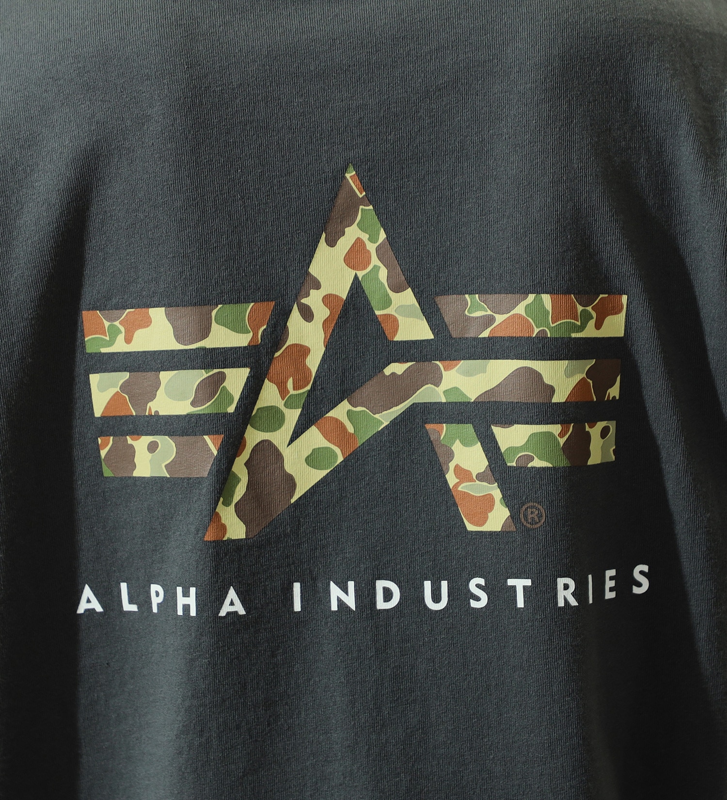 ALPHA(アルファ)のユーティリティーポケットTシャツ (カモ) 半袖|トップス/Tシャツ/カットソー/メンズ|グレー