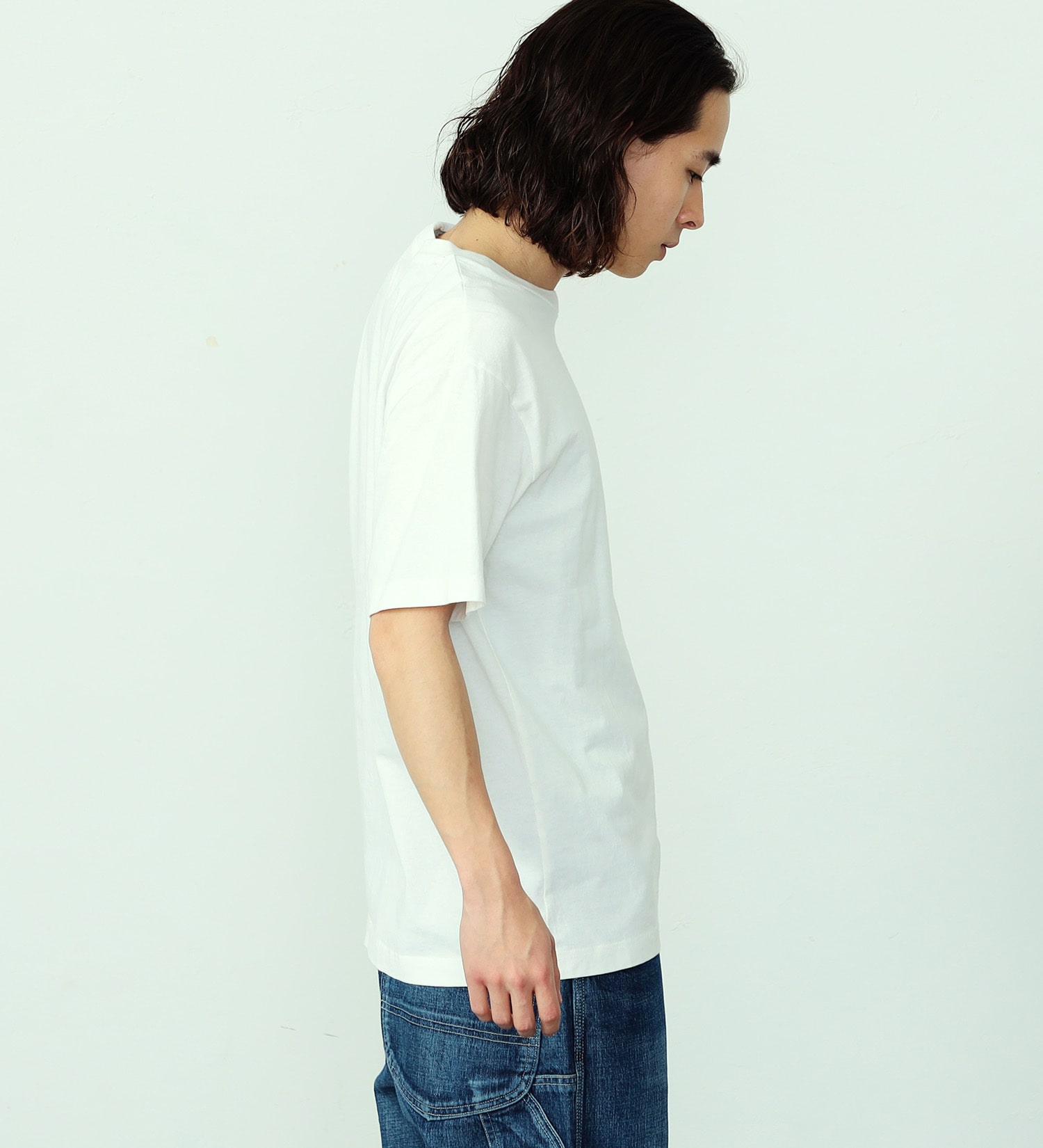 ALPHA(アルファ)のAマークロゴプリントTシャツ 半袖 (ブラウンフロッグスキンカモ)|トップス/Tシャツ/カットソー/メンズ|ホワイト