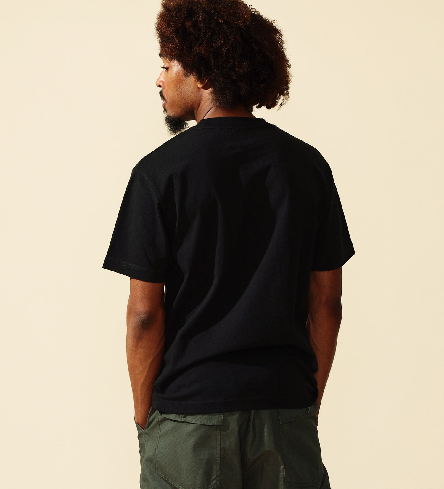 ALPHA(アルファ)のHORIZONTAL ラインプリントTシャツ 半袖|トップス/Tシャツ/カットソー/メンズ|ブラック