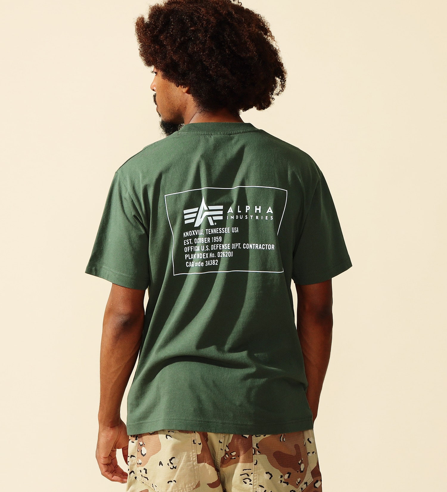 ALPHA(アルファ)のMIL.SPECバックプリントTシャツ 半袖|トップス/Tシャツ/カットソー/メンズ|ダークグリーン
