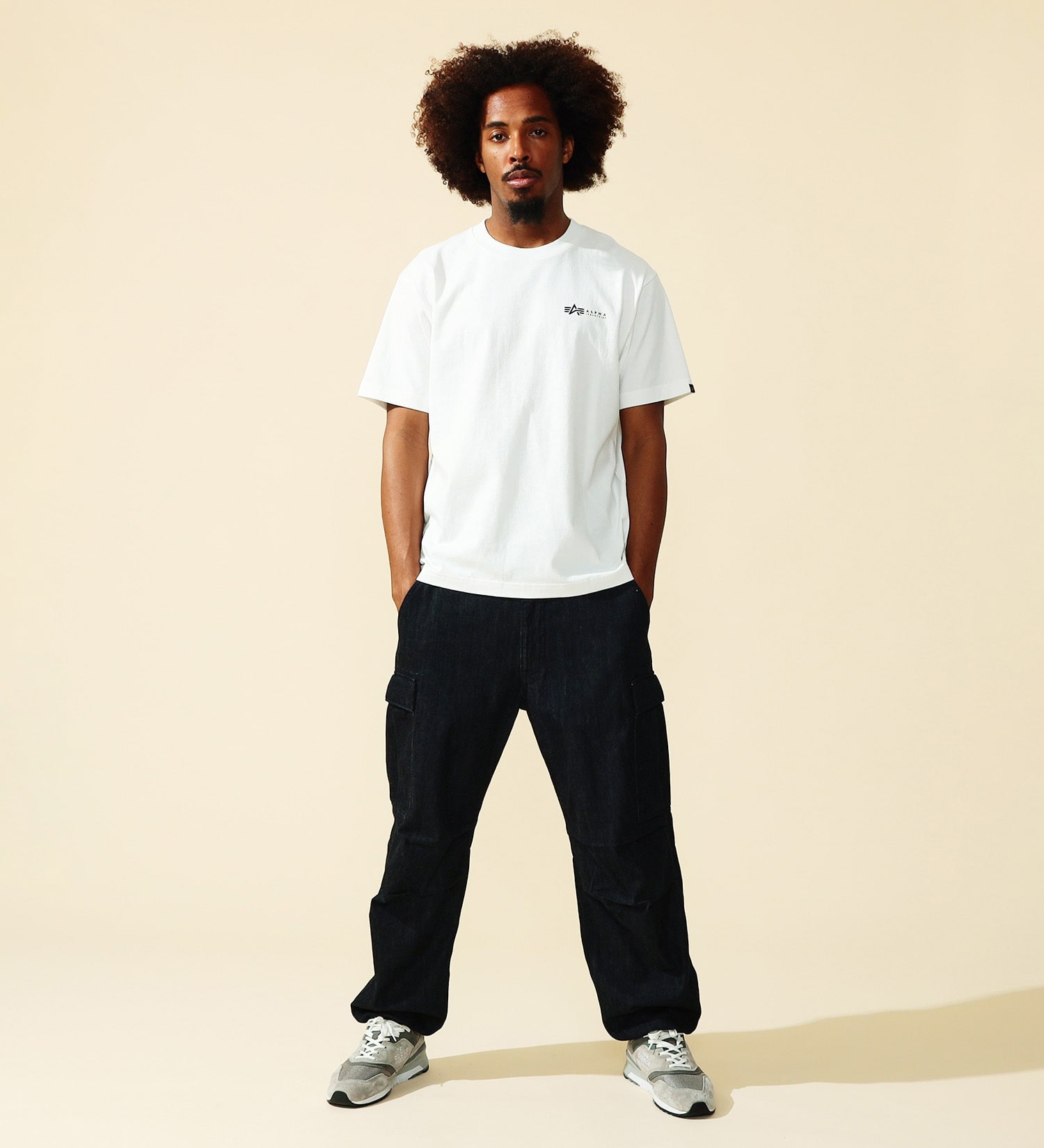 ALPHA(アルファ)のMIL.SPECバックプリントTシャツ 半袖|トップス/Tシャツ/カットソー/メンズ|ホワイト