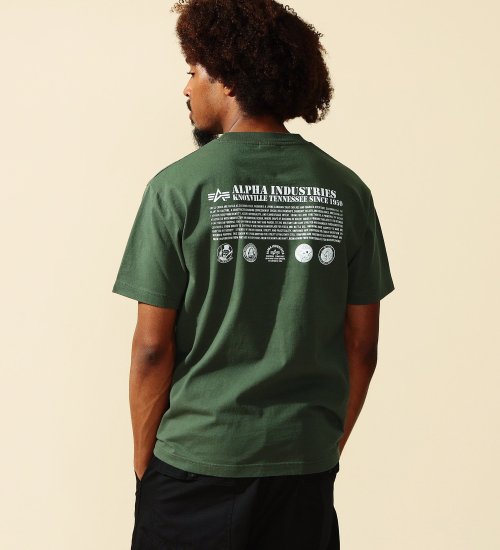 ALPHA(アルファ)の【ポイントアップ対象】DRESSCODE バックプリントTシャツ 半袖|トップス/Tシャツ/カットソー/メンズ|ダークグリーン