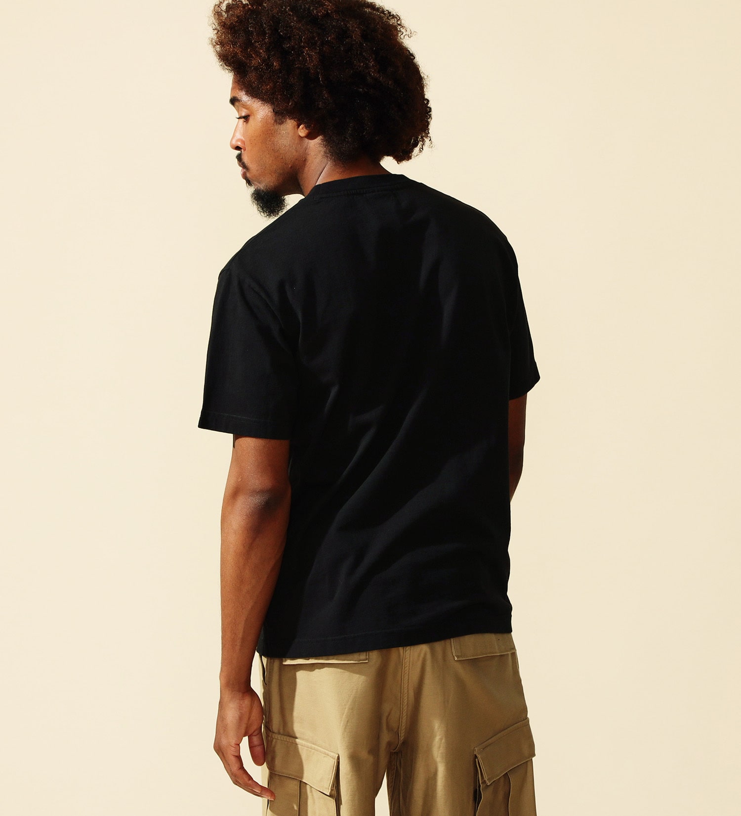 ALPHA(アルファ)のARMYプリントTシャツ 半袖|トップス/Tシャツ/カットソー/メンズ|ブラック