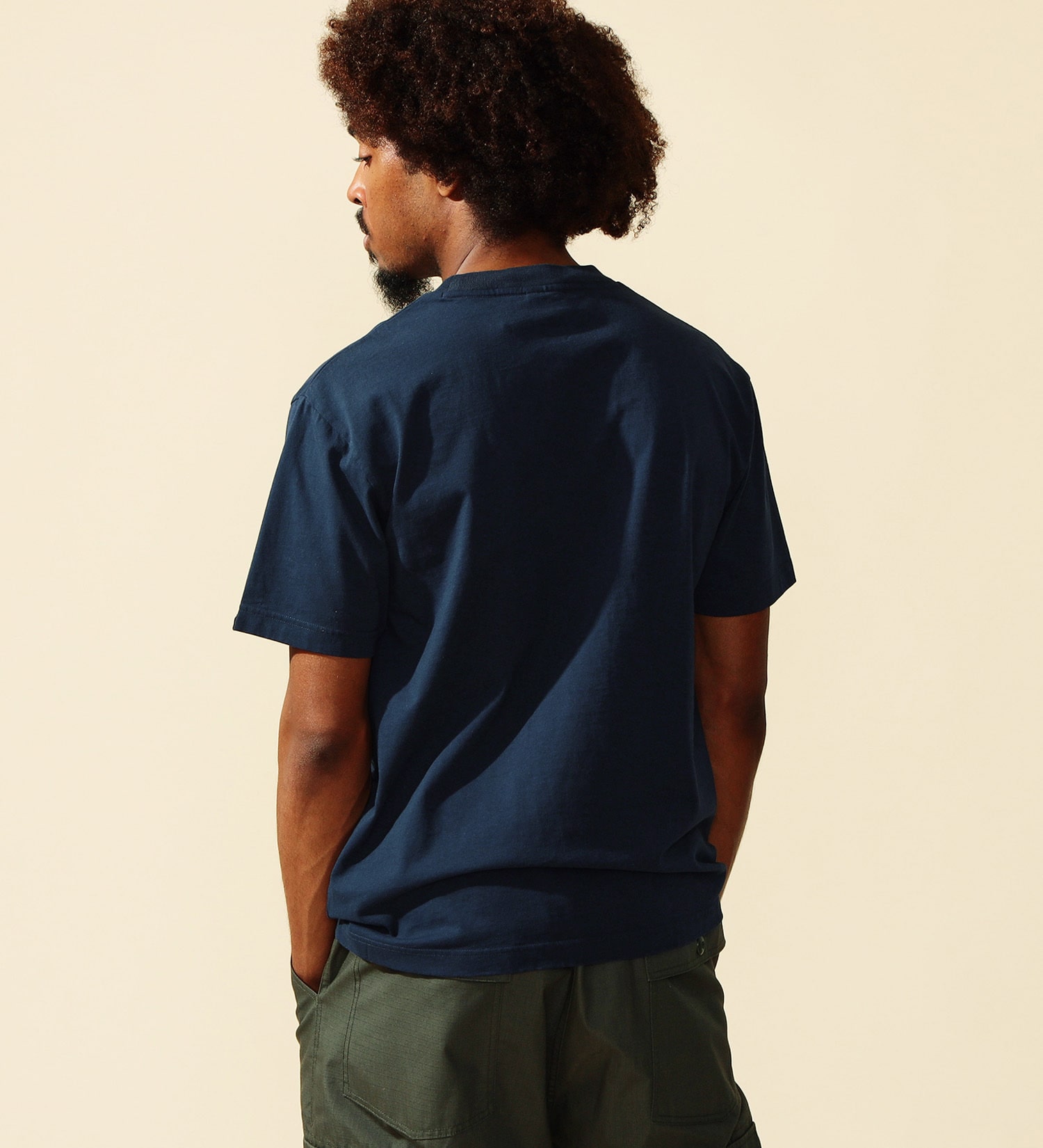 ALPHA(アルファ)の【大きいサイズ】AマークロゴプリントTシャツ 半袖|トップス/Tシャツ/カットソー/メンズ|ネイビー