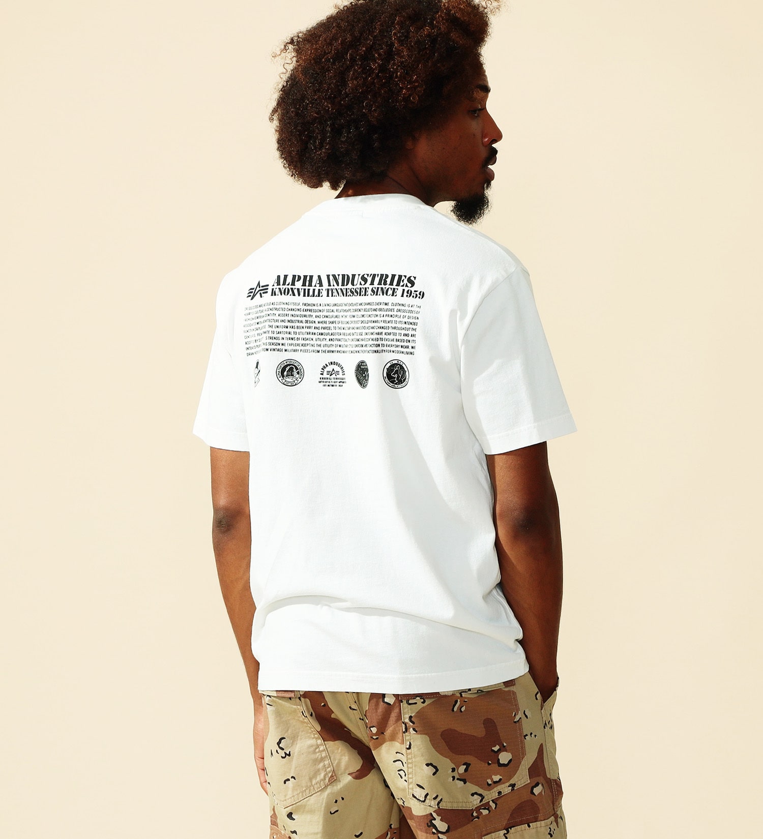 ALPHA(アルファ)の【大きいサイズ】DRESSCODE バックプリントTシャツ 半袖|トップス/Tシャツ/カットソー/メンズ|ホワイト