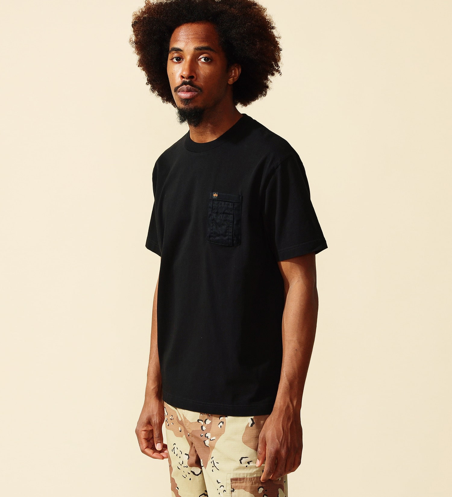 ALPHA(アルファ)のユーティリティーポケットTシャツ 半袖|トップス/Tシャツ/カットソー/メンズ|ブラック