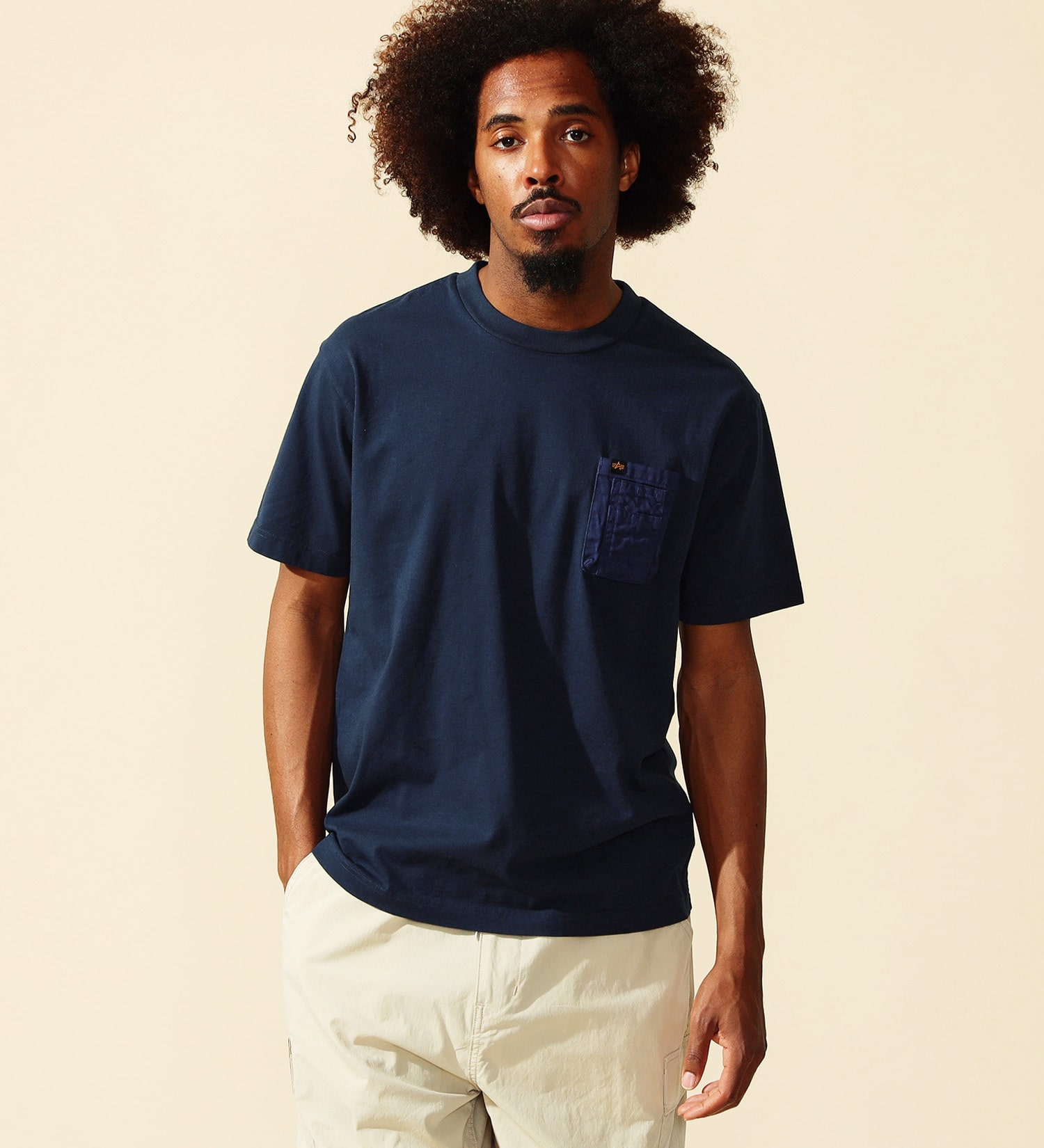 ALPHA(アルファ)のユーティリティーポケットTシャツ 半袖|トップス/Tシャツ/カットソー/メンズ|ネイビー