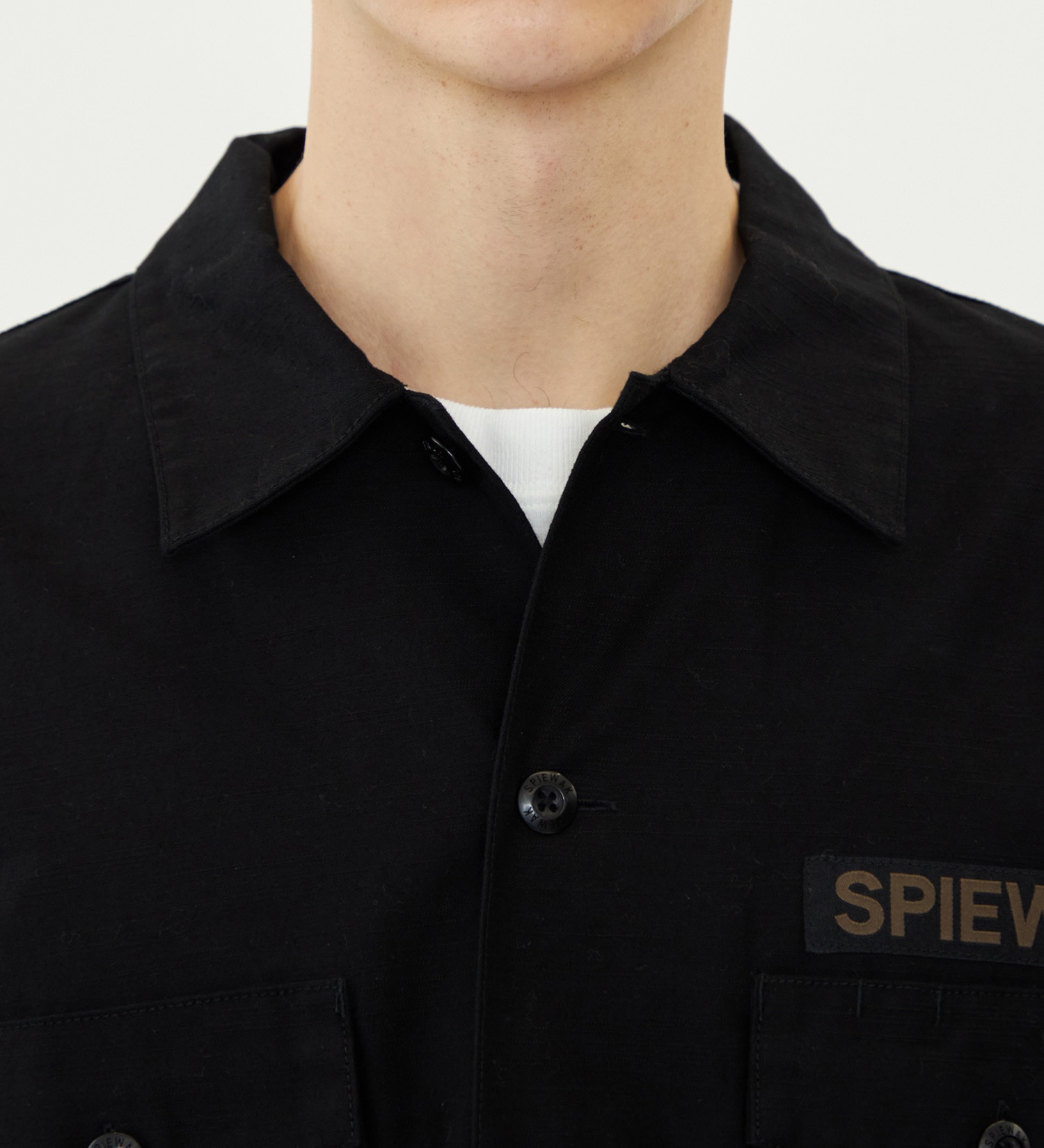 SPIEWAK(スピワック)のファティーグシャツ 長袖|トップス/シャツ/ブラウス/メンズ|ブラック