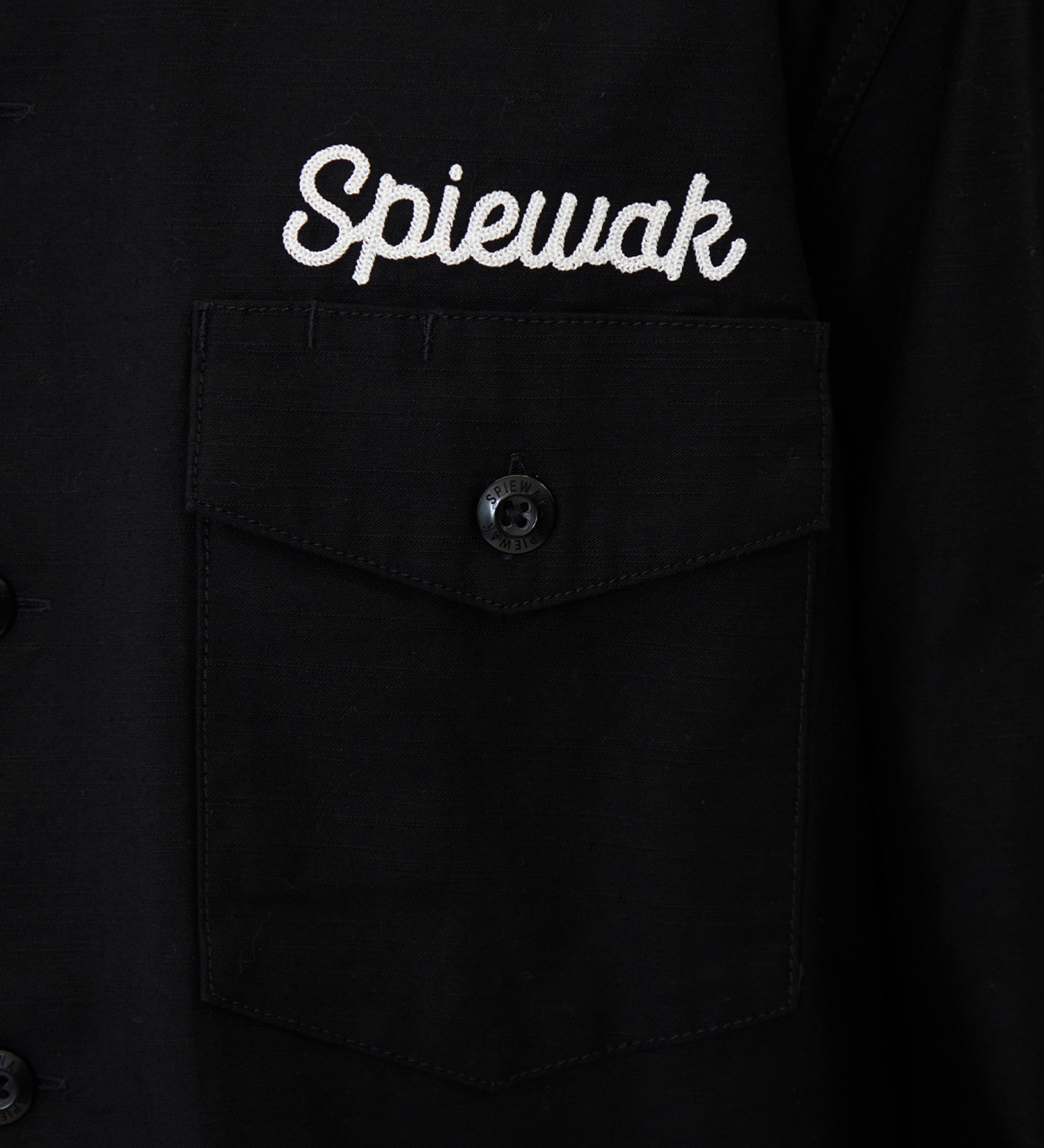 SPIEWAK(スピワック)のファティーグエンブロイダリーシャツ 長袖|トップス/シャツ/ブラウス/メンズ|ブラック