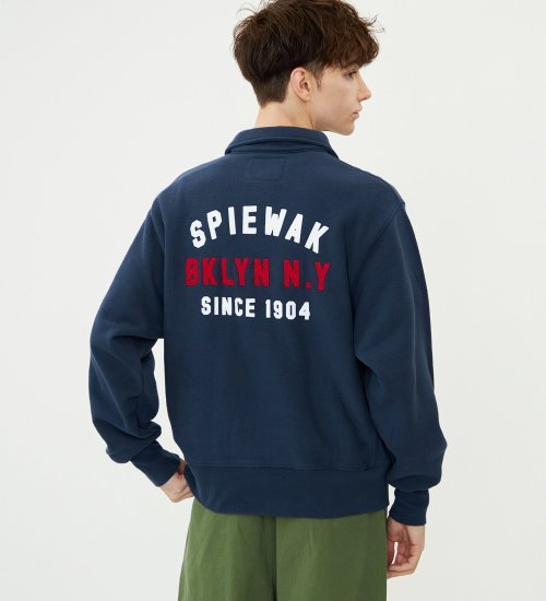 SPIEWAK(スピワック)のハーフジップスタンドカラースウェット|トップス/スウェット/メンズ|ネイビー
