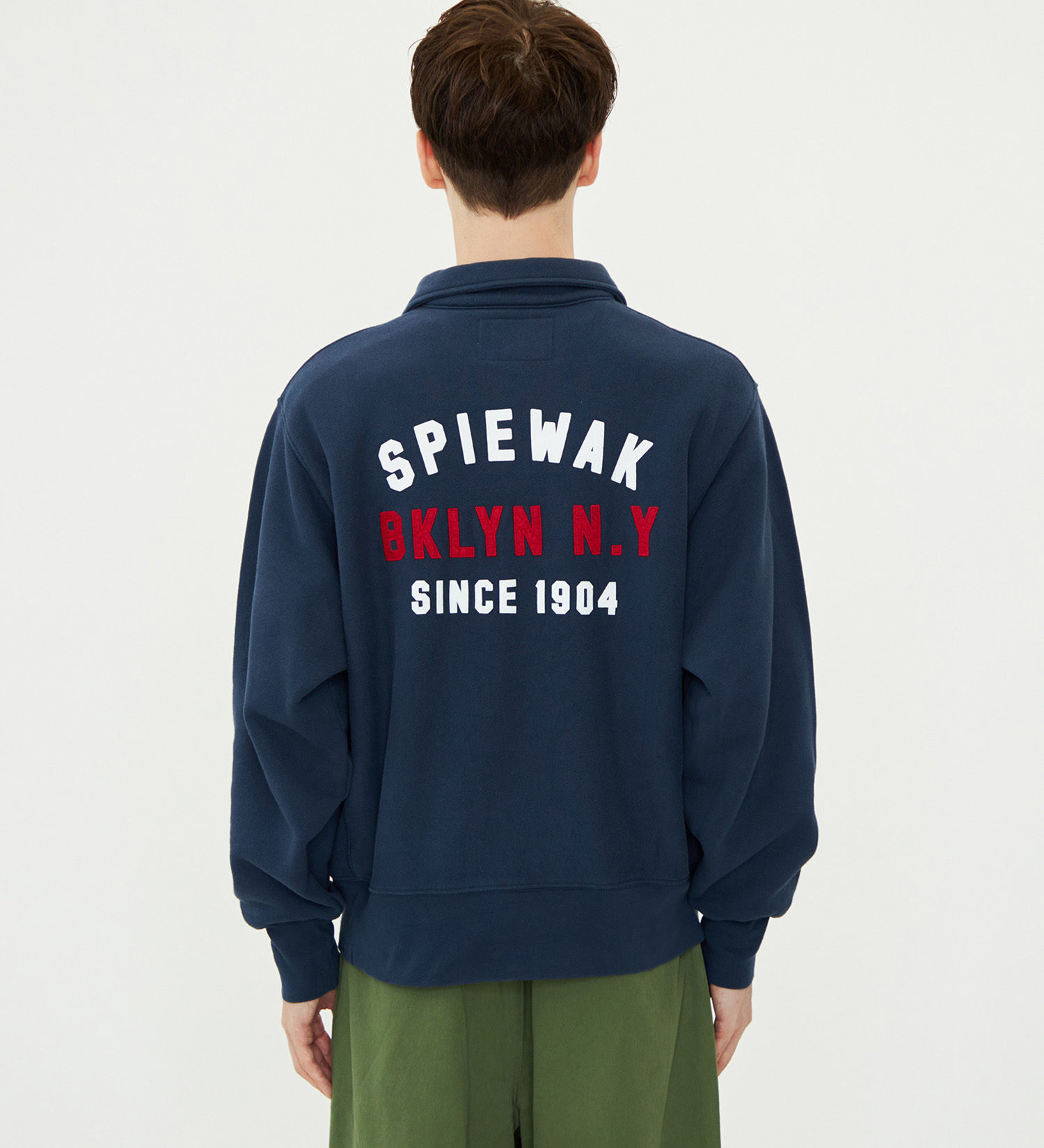 SPIEWAK(スピワック)のハーフジップスタンドカラースウェット|トップス/スウェット/メンズ|ネイビー