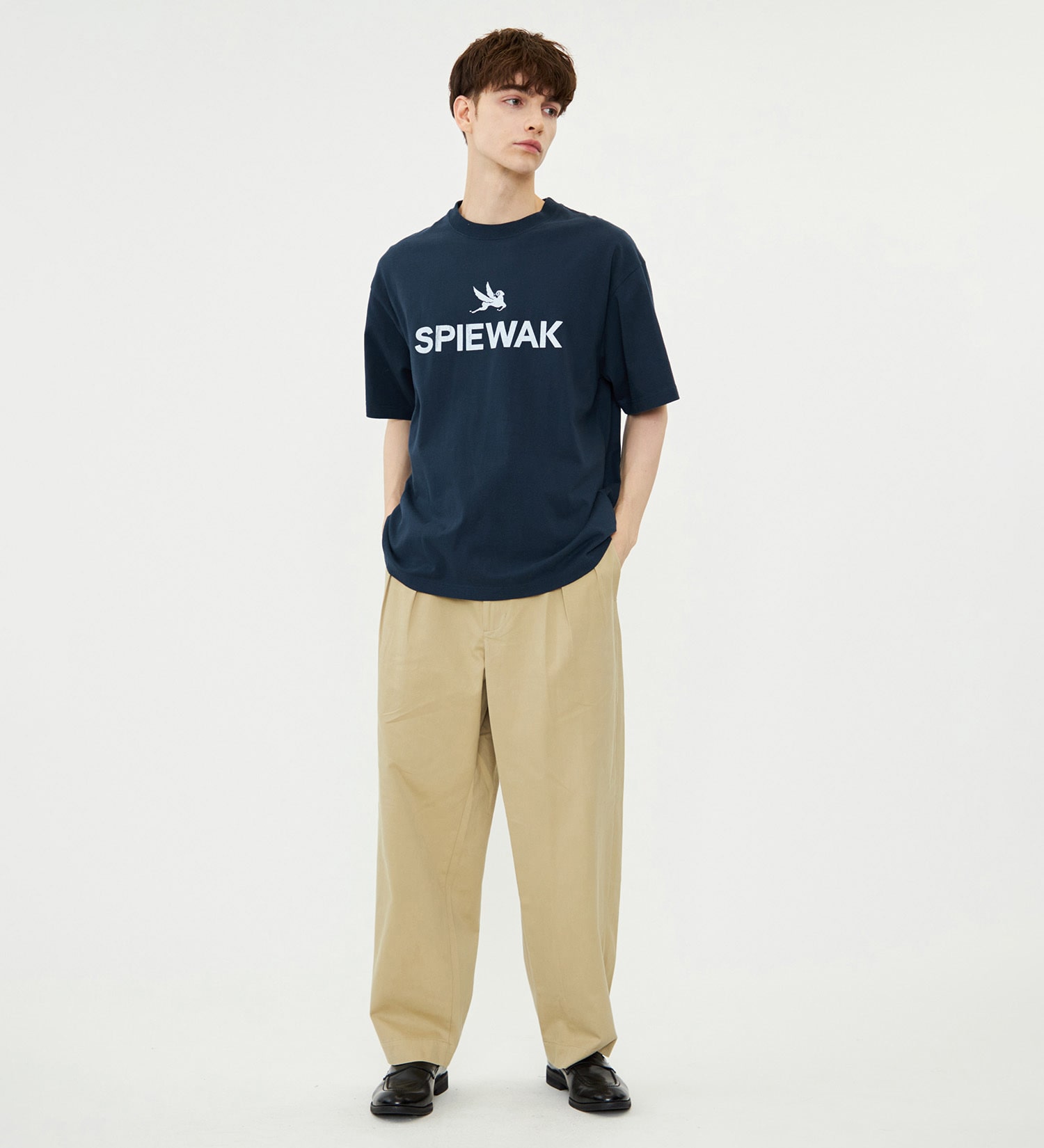 SPIEWAK(スピワック)のグラフィックTシャツ アイコンロゴ 半袖|トップス/Tシャツ/カットソー/メンズ|ネイビー