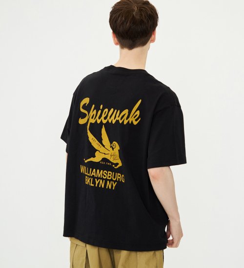 SPIEWAK(スピワック)のグラフィックTシャツ BKLYN NY 半袖|トップス/Tシャツ/カットソー/メンズ|ブラック