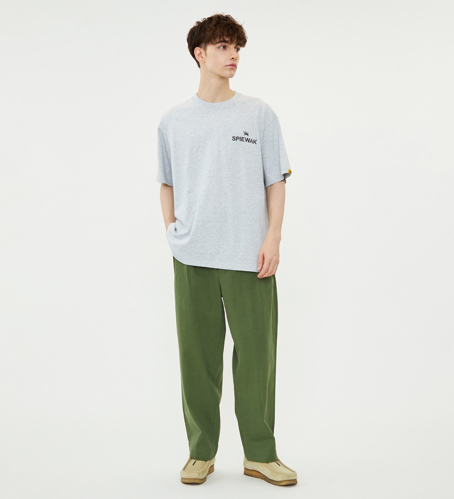 SPIEWAK(スピワック)のグラフィックTシャツ BKLYN NY 半袖|トップス/Tシャツ/カットソー/メンズ|グレー