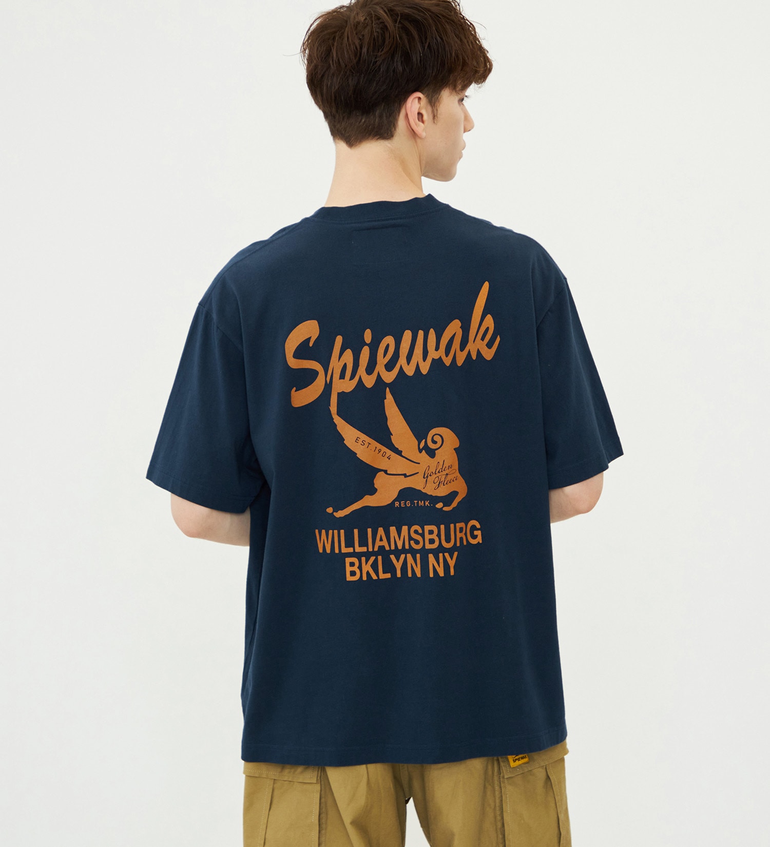 SPIEWAK(スピワック)のグラフィックTシャツ BKLYN NY 半袖|トップス/Tシャツ/カットソー/メンズ|ネイビー
