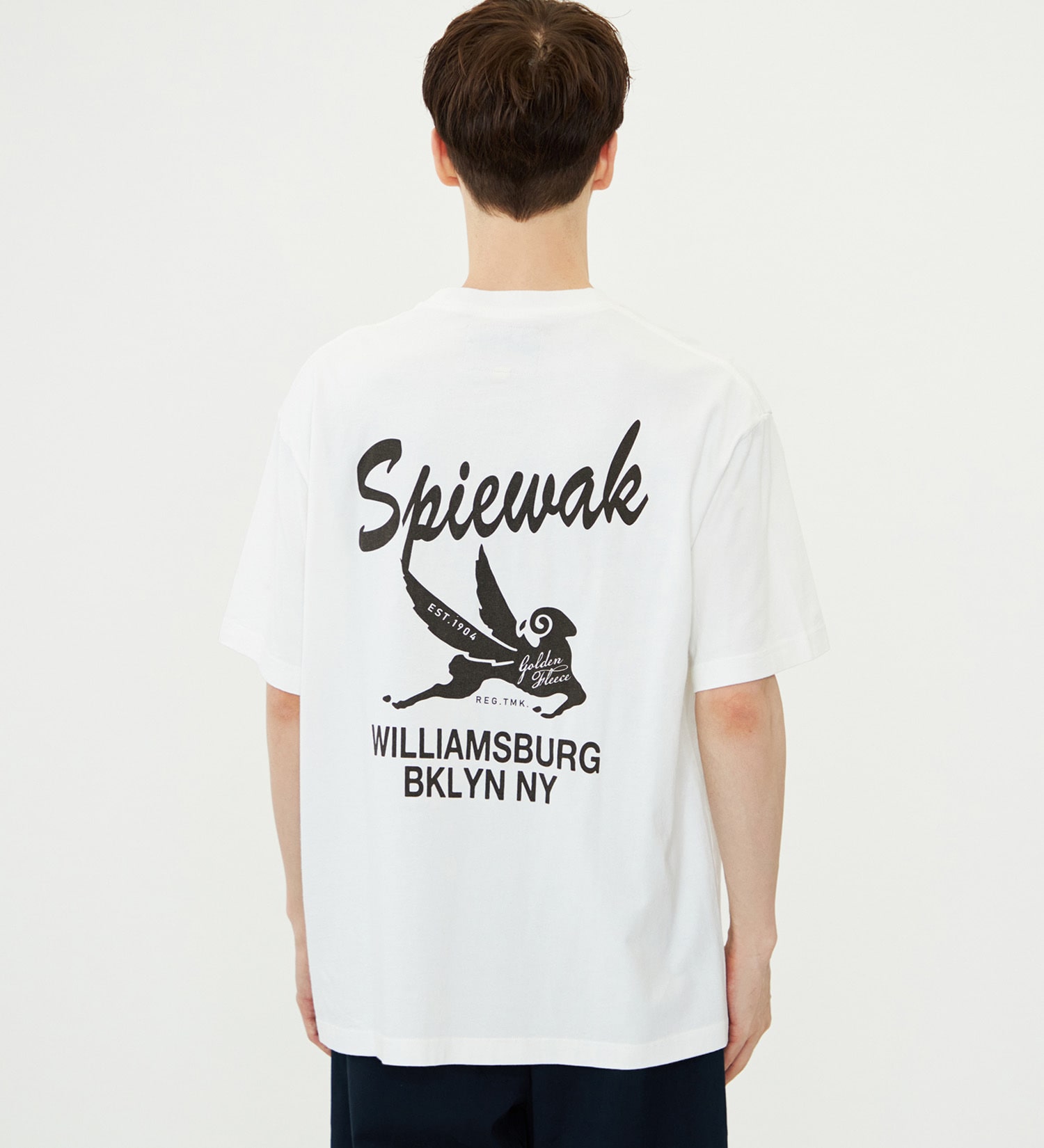 SPIEWAK(スピワック)のグラフィックTシャツ BKLYN NY 半袖|トップス/Tシャツ/カットソー/メンズ|ホワイト