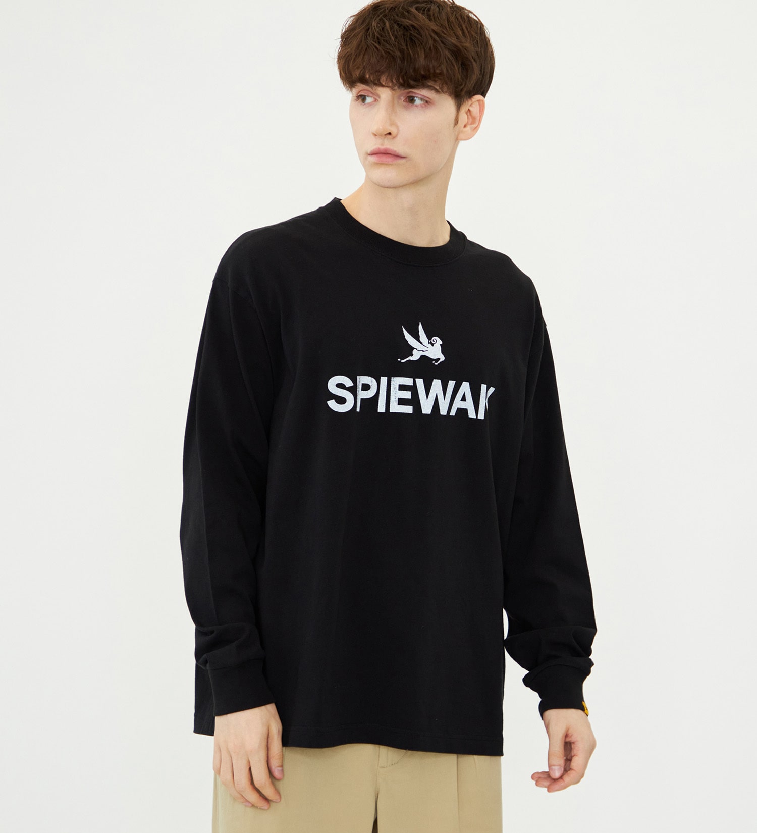 SPIEWAK(スピワック)のグラフィックTシャツ アイコンロゴ 長袖|トップス/Tシャツ/カットソー/メンズ|ブラック