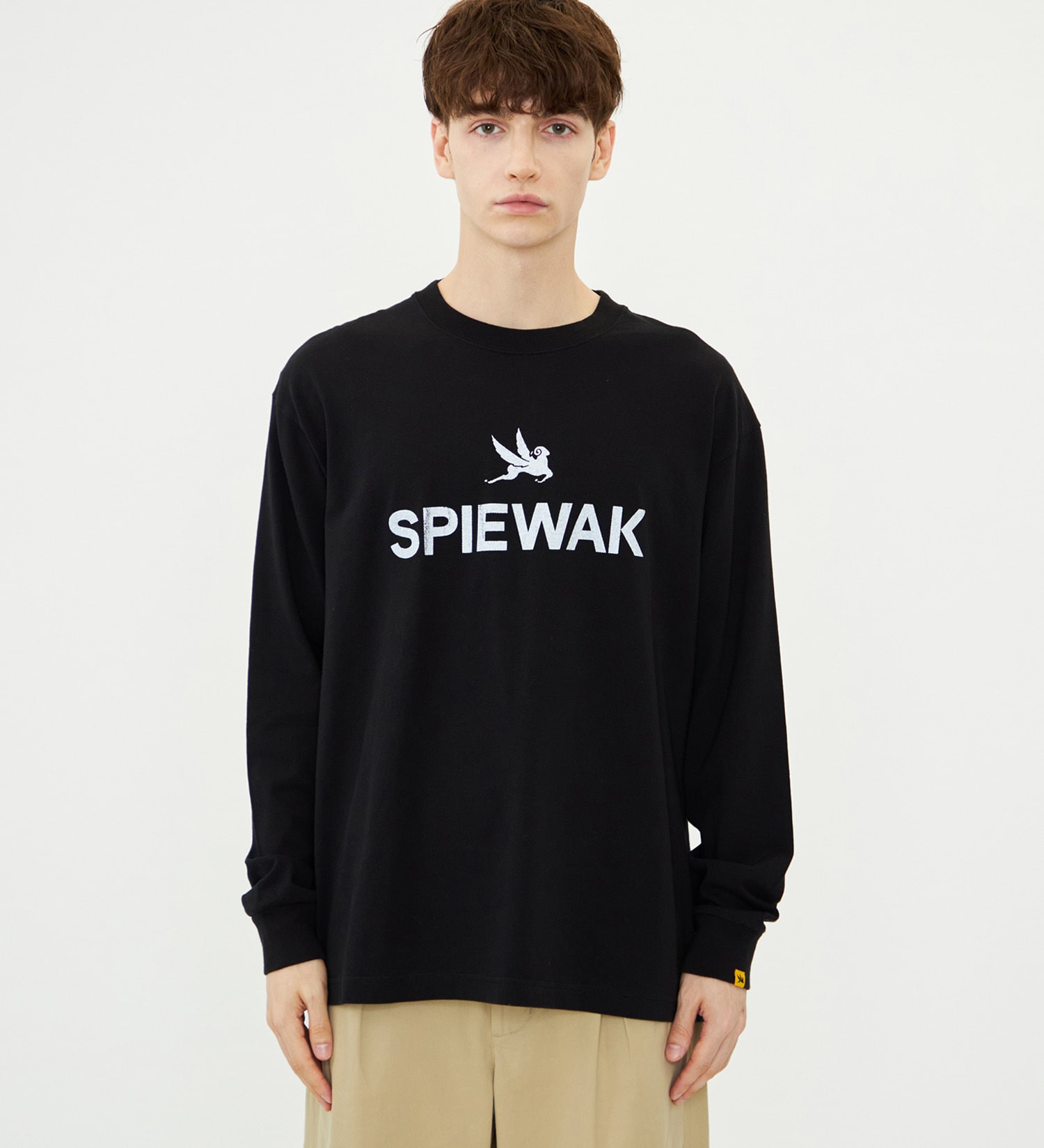 SPIEWAK(スピワック)のグラフィックTシャツ アイコンロゴ 長袖|トップス/Tシャツ/カットソー/メンズ|ブラック