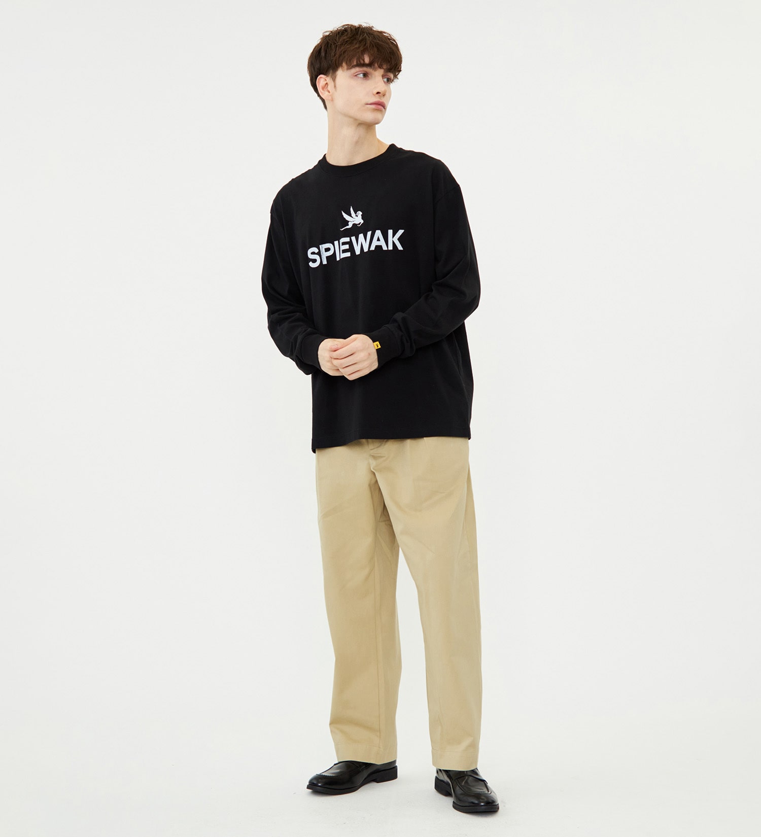 SPIEWAK(スピワック)のグラフィックTシャツ アイコンロゴ 長袖|トップス/Tシャツ/カットソー/メンズ|ブラック