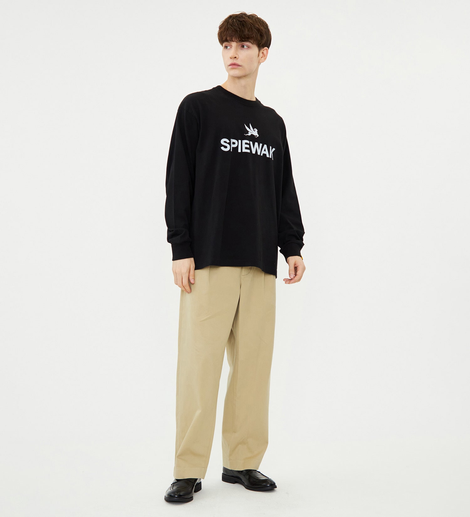 SPIEWAK(スピワック)のグラフィックTシャツ アイコンロゴ 長袖|トップス/Tシャツ/カットソー/メンズ|ブラック