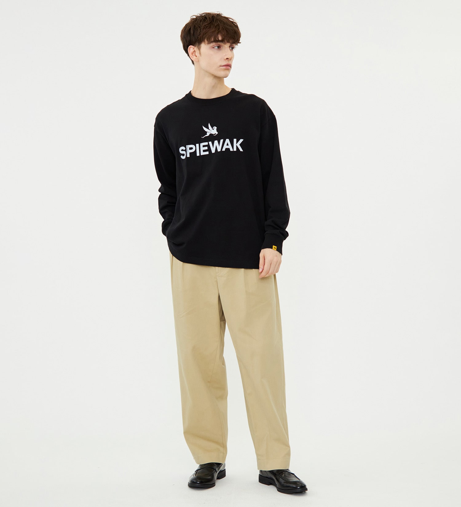 SPIEWAK(スピワック)のグラフィックTシャツ アイコンロゴ 長袖|トップス/Tシャツ/カットソー/メンズ|ブラック