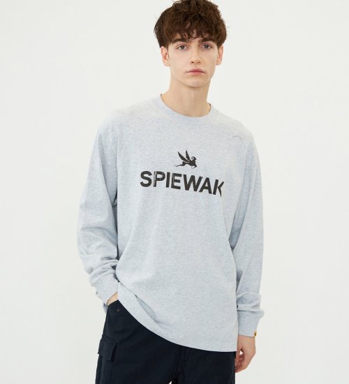 SPIEWAK(スピワック)のグラフィックTシャツ アイコンロゴ 長袖|トップス/Tシャツ/カットソー/メンズ|グレー