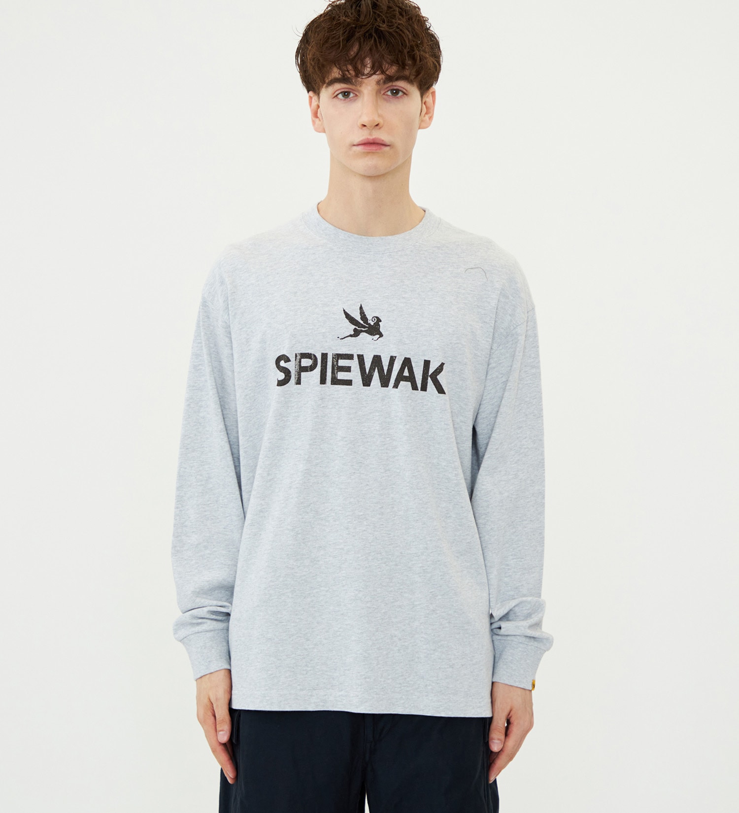 SPIEWAK(スピワック)のグラフィックTシャツ アイコンロゴ 長袖|トップス/Tシャツ/カットソー/メンズ|グレー