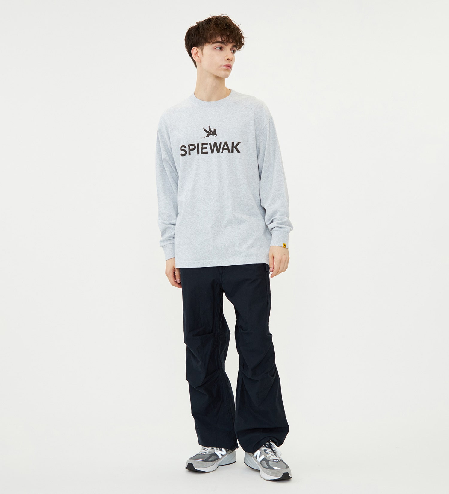 SPIEWAK(スピワック)のグラフィックTシャツ アイコンロゴ 長袖|トップス/Tシャツ/カットソー/メンズ|グレー