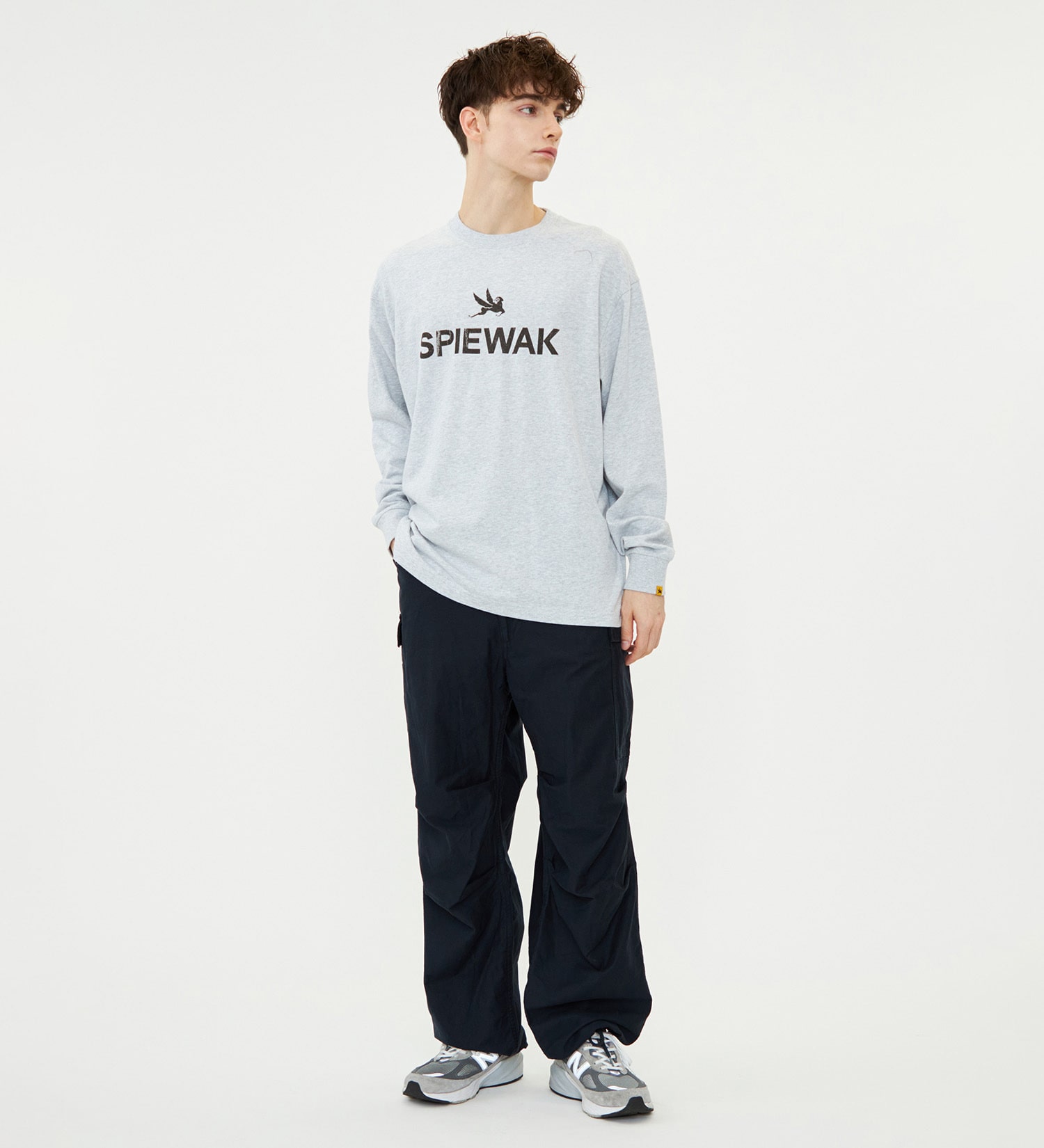SPIEWAK(スピワック)のグラフィックTシャツ アイコンロゴ 長袖|トップス/Tシャツ/カットソー/メンズ|グレー