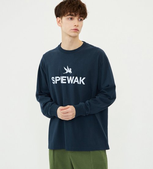 SPIEWAK(スピワック)のグラフィックTシャツ アイコンロゴ 長袖|トップス/Tシャツ/カットソー/メンズ|ネイビー