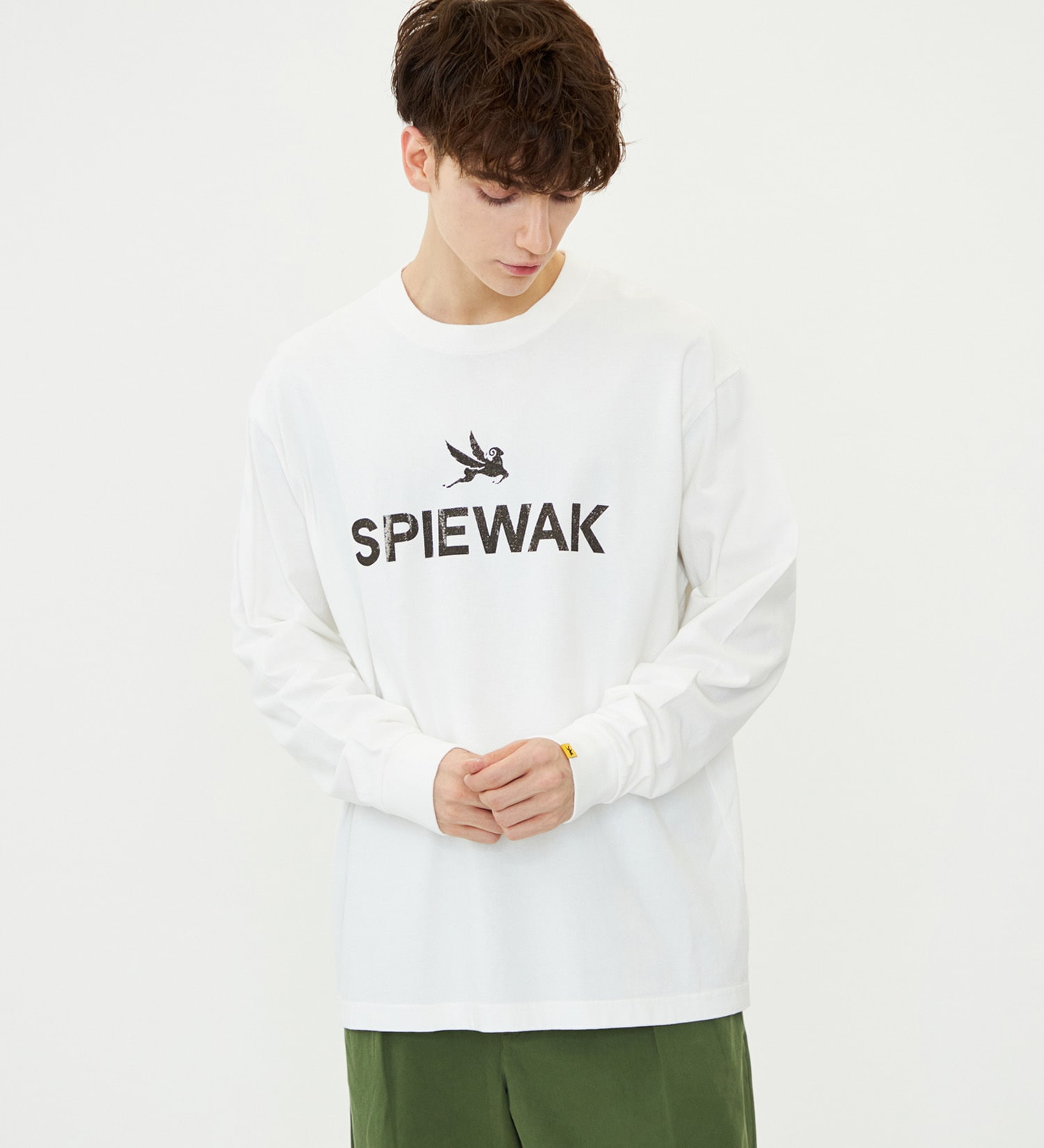 SPIEWAK(スピワック)のグラフィックTシャツ アイコンロゴ 長袖|トップス/Tシャツ/カットソー/メンズ|ホワイト
