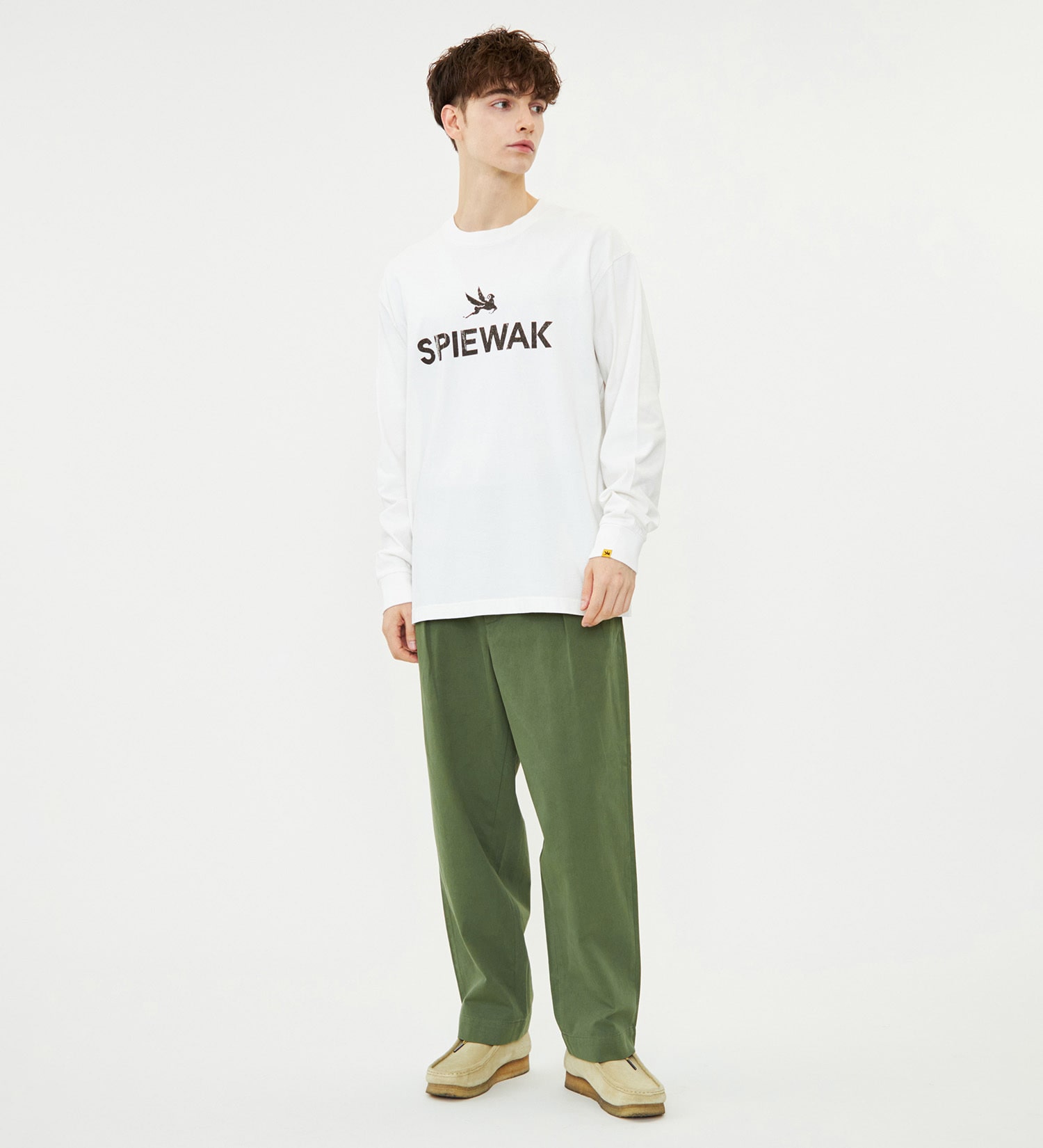 SPIEWAK(スピワック)のグラフィックTシャツ アイコンロゴ 長袖|トップス/Tシャツ/カットソー/メンズ|ホワイト