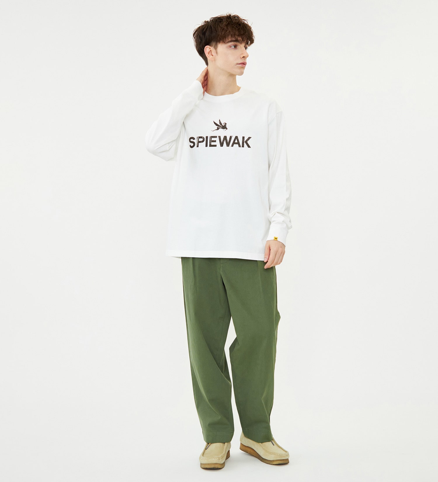SPIEWAK(スピワック)のグラフィックTシャツ アイコンロゴ 長袖|トップス/Tシャツ/カットソー/メンズ|ホワイト