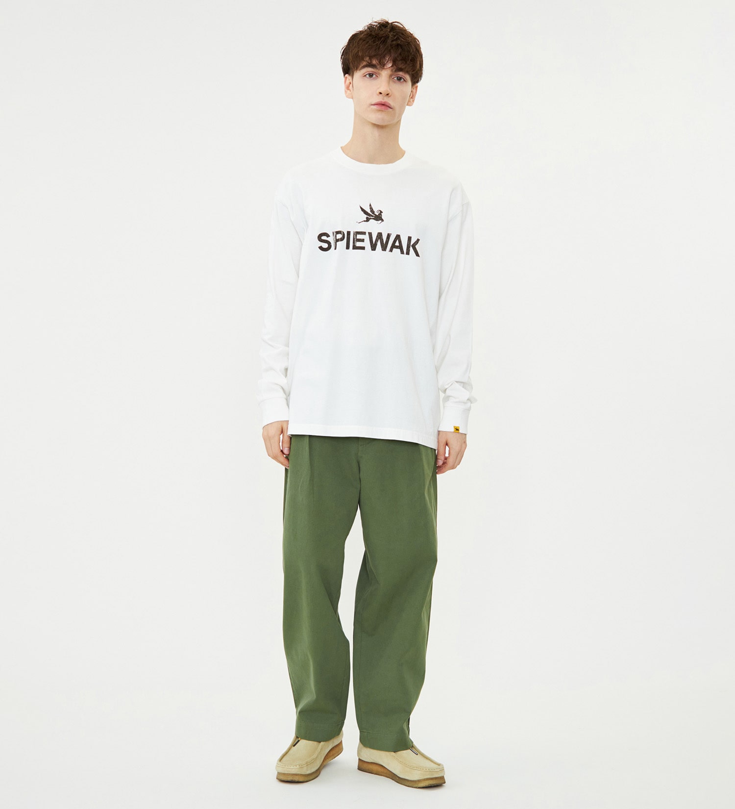 SPIEWAK(スピワック)のグラフィックTシャツ アイコンロゴ 長袖|トップス/Tシャツ/カットソー/メンズ|ホワイト