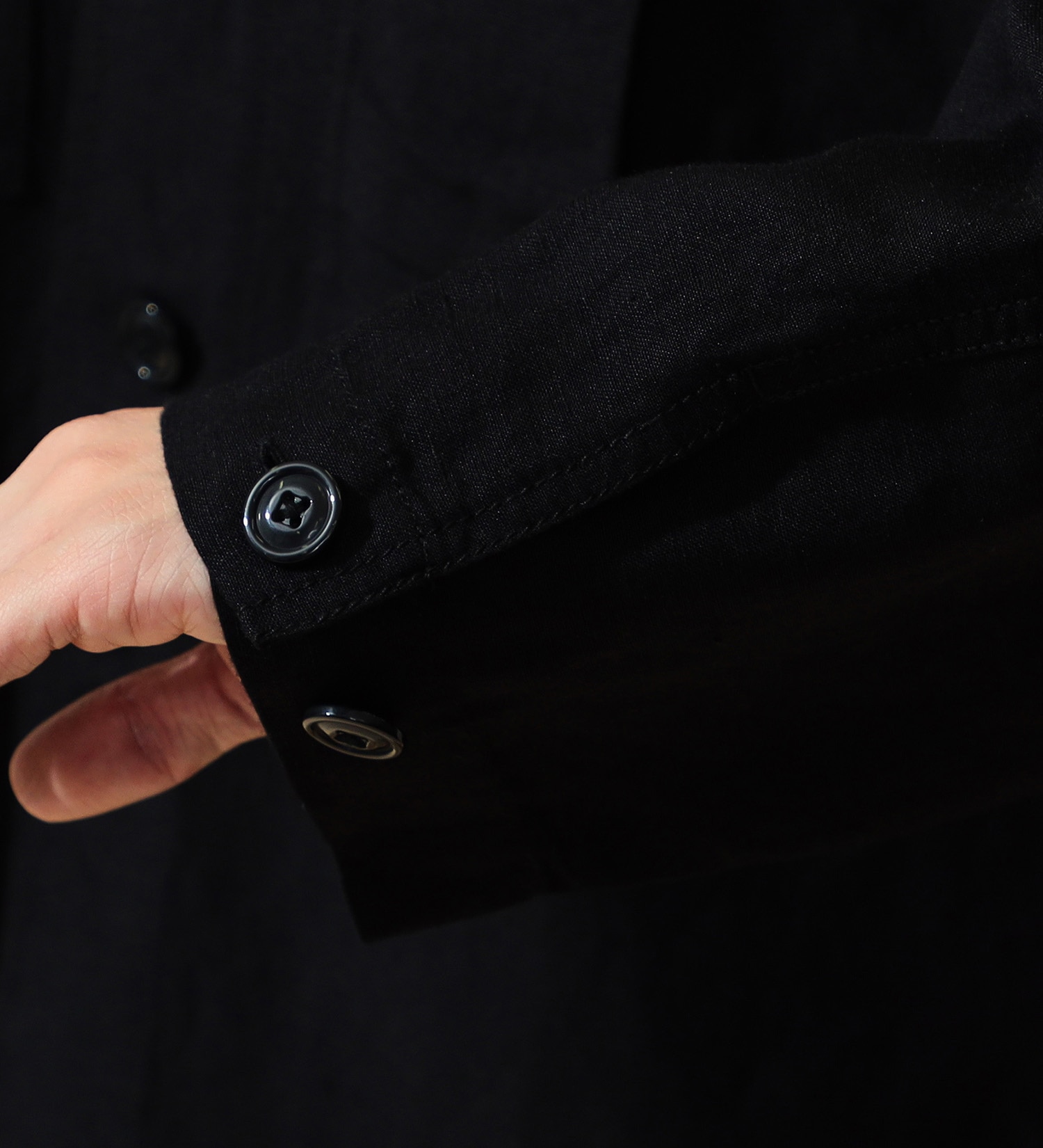 ALPHA(アルファ)のユーティリティリネンシャツ 長袖|トップス/シャツ/ブラウス/メンズ|ブラック
